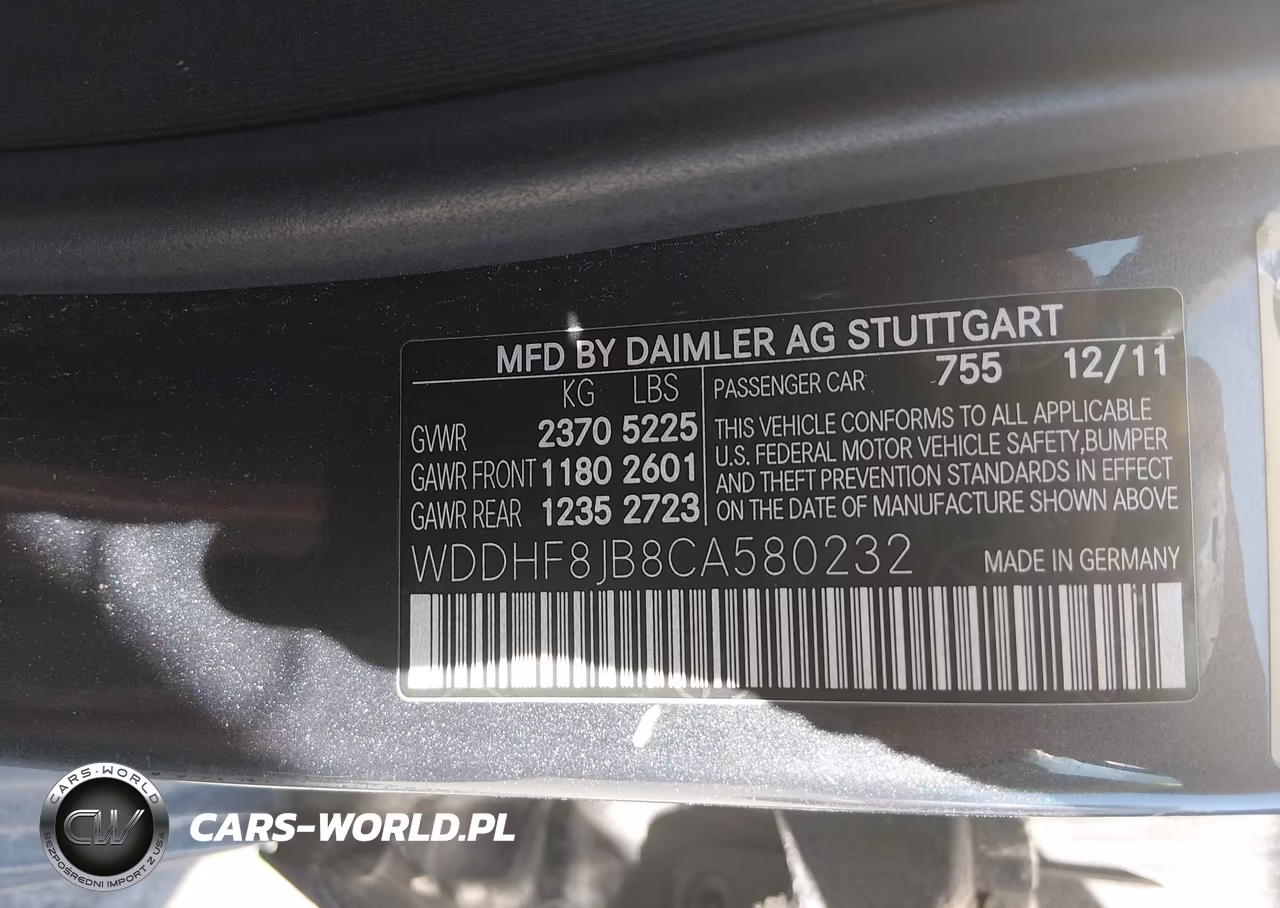 2012 Mercedes-Benz E 350 4Matic VIN:WDDHF8JB8CA580232 - 9
