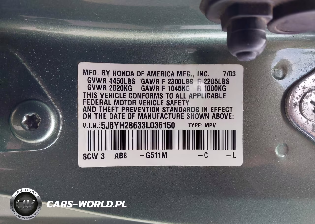 2003 Honda Element Ex VIN:5J6YH28633L036150 - 9