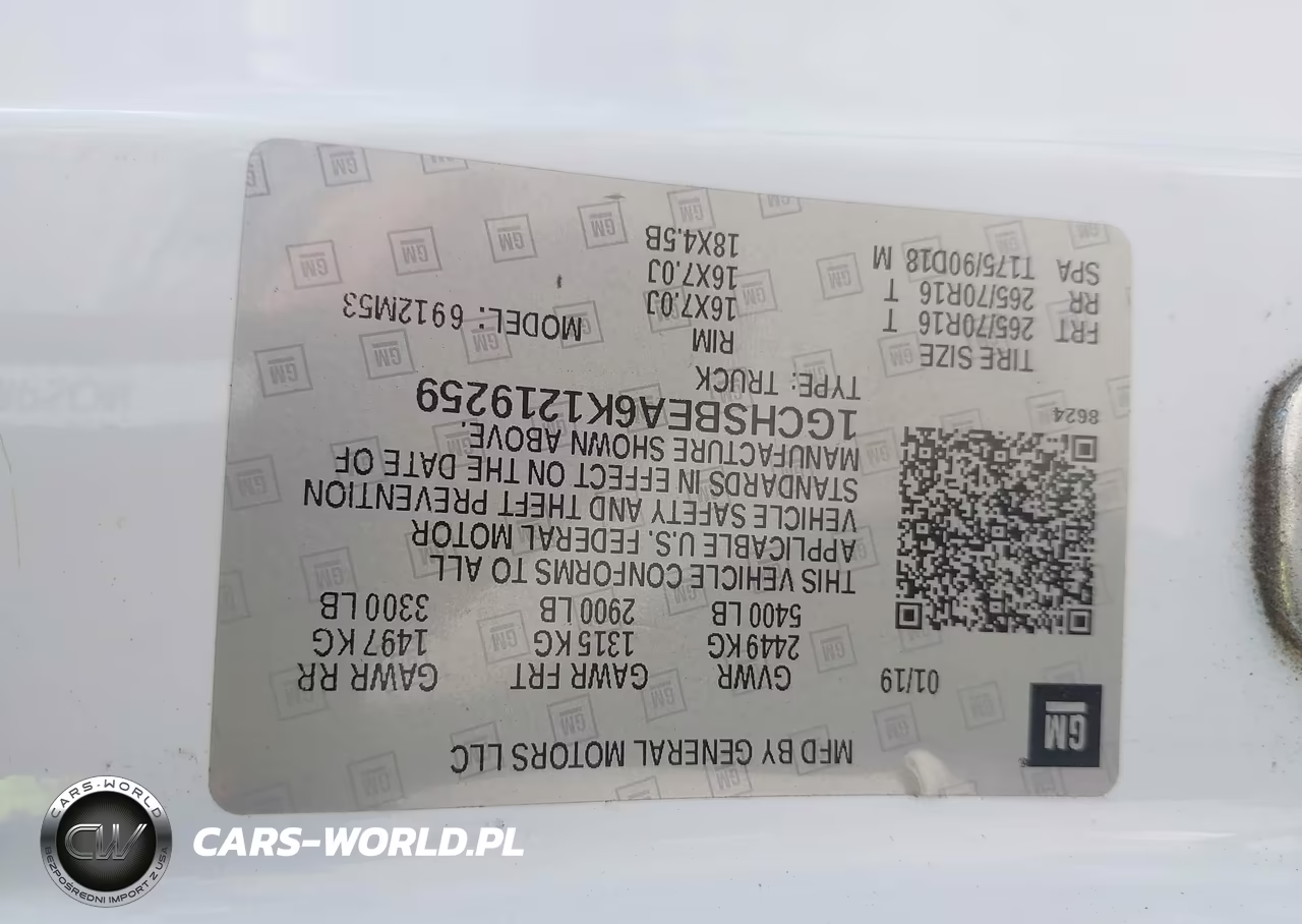 2019 Chevrolet Colorado Wt VIN:1GCHSBEA6K1219259 - 9