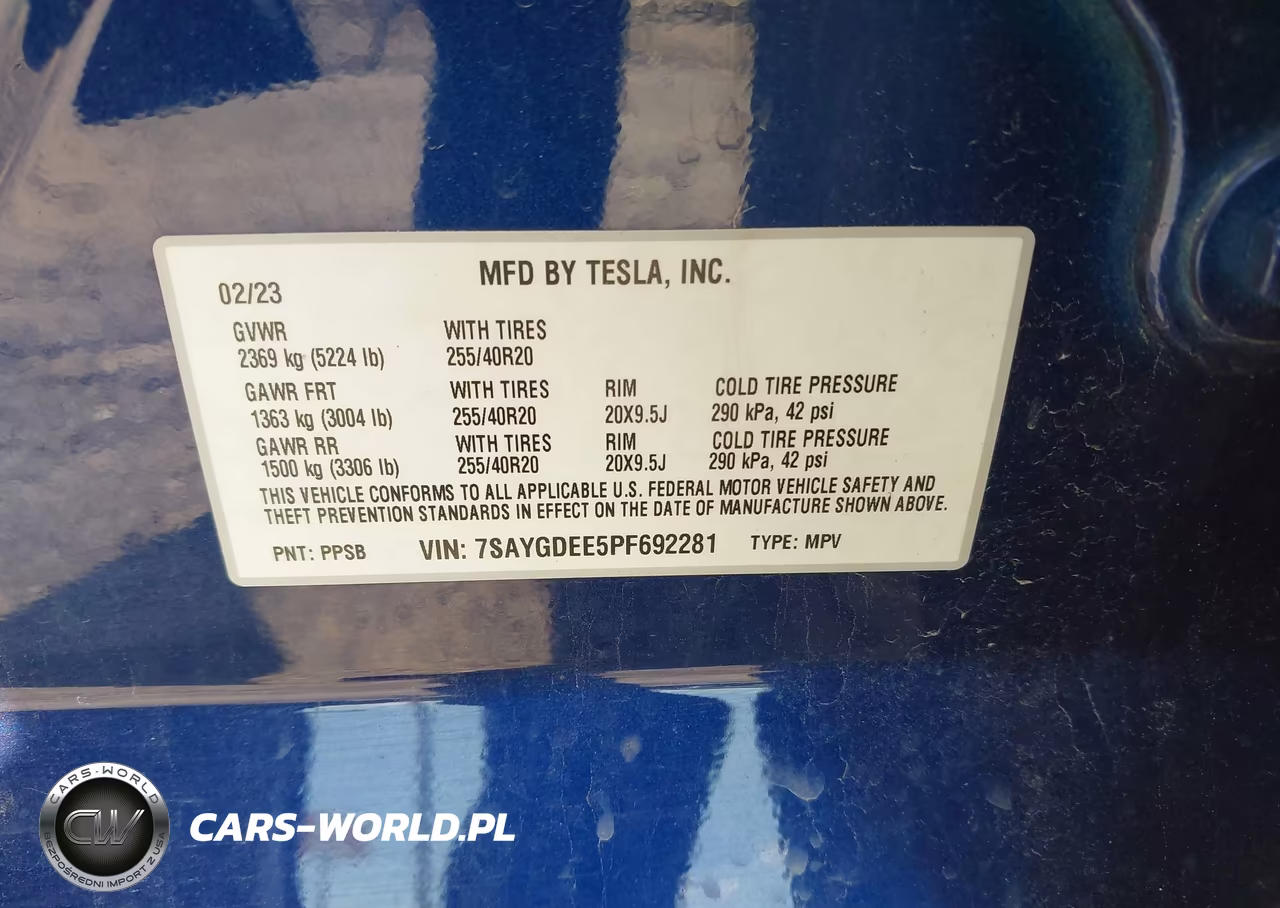 2023 Tesla Model Y Awd-Long Range Dual Motor All-Wheel Drive VIN:7SAYGDEE5PF692281 - 9