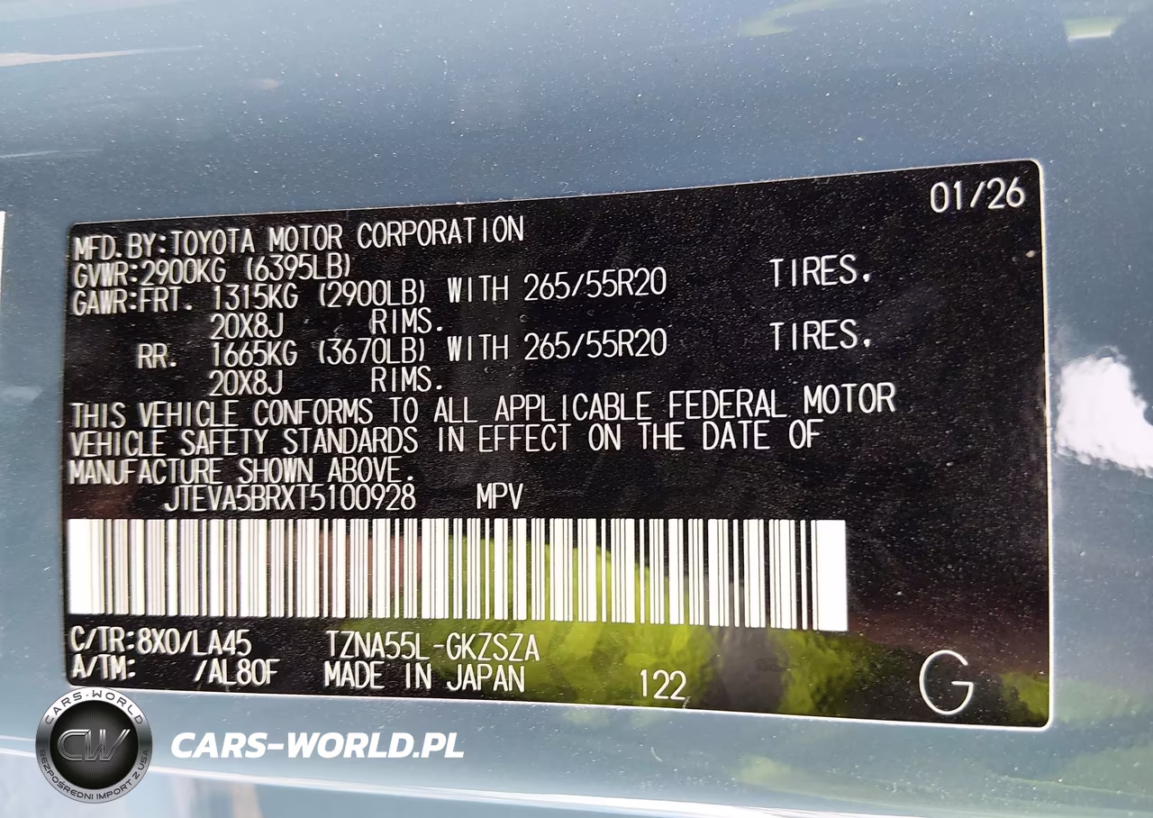 2026 Toyota 4Runner Limited VIN:JTEVA5BRXT5100928 - 9