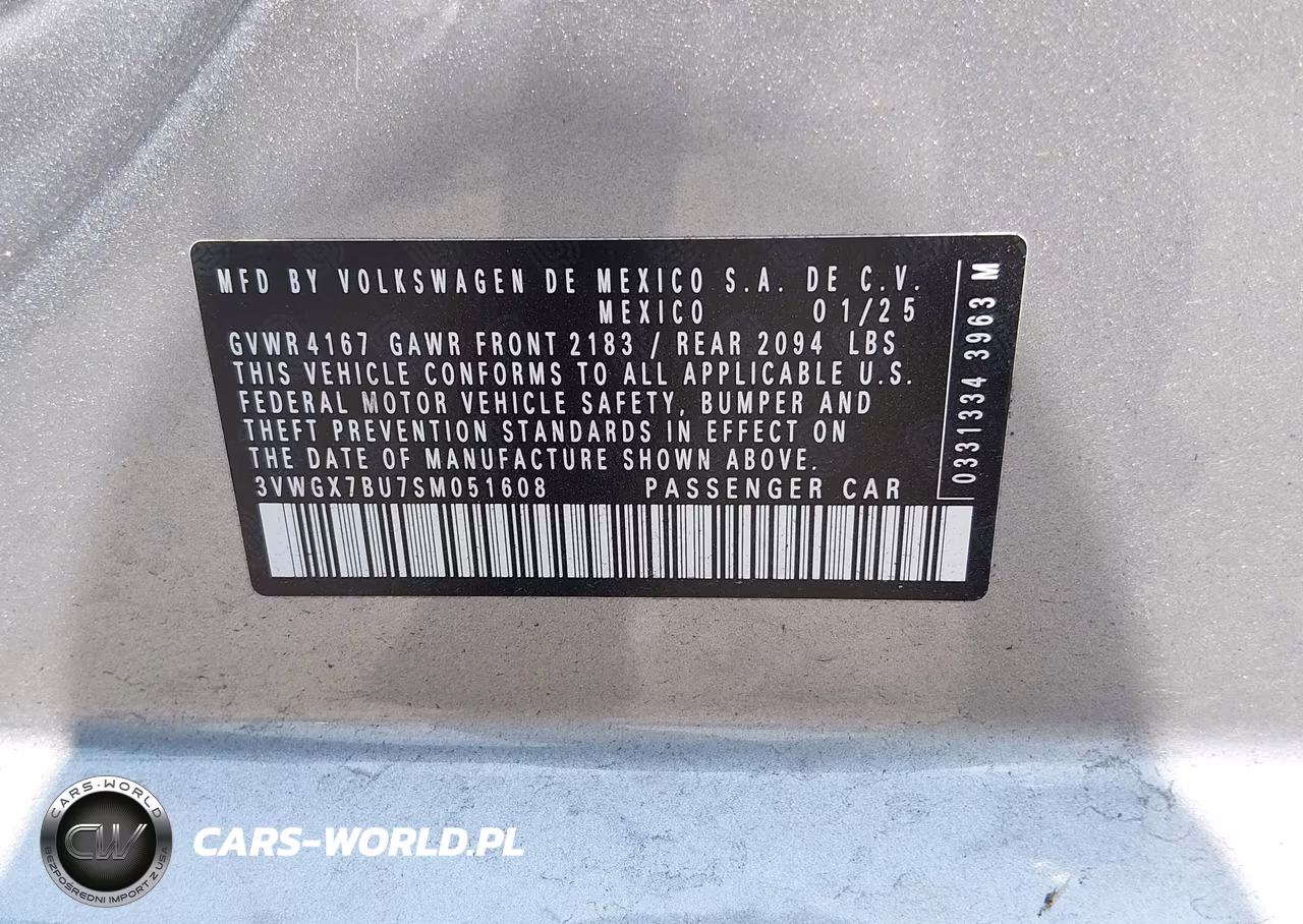 2025 Volkswagen Jetta 1.5T Sel VIN:3VWGX7BU7SM051608 - 9