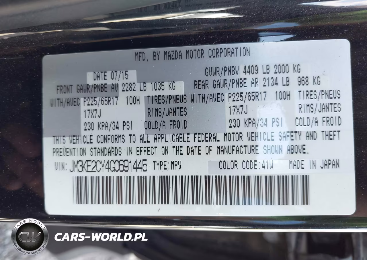 2016 Mazda Cx-5 Touring VIN:JM3KE2CY4G0691445 - 9