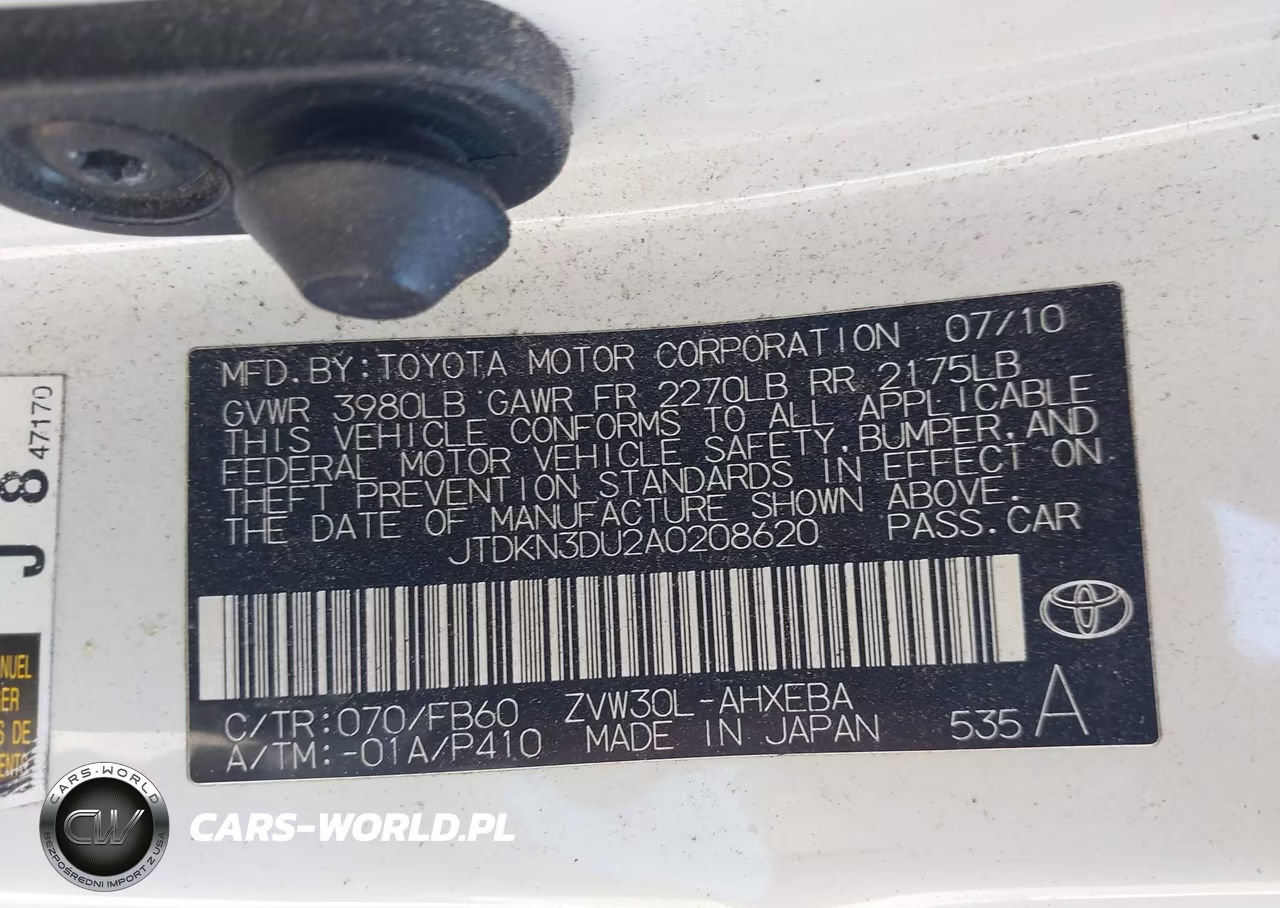 2010 Toyota Prius Ii VIN:JTDKN3DU2A0208620 - 9