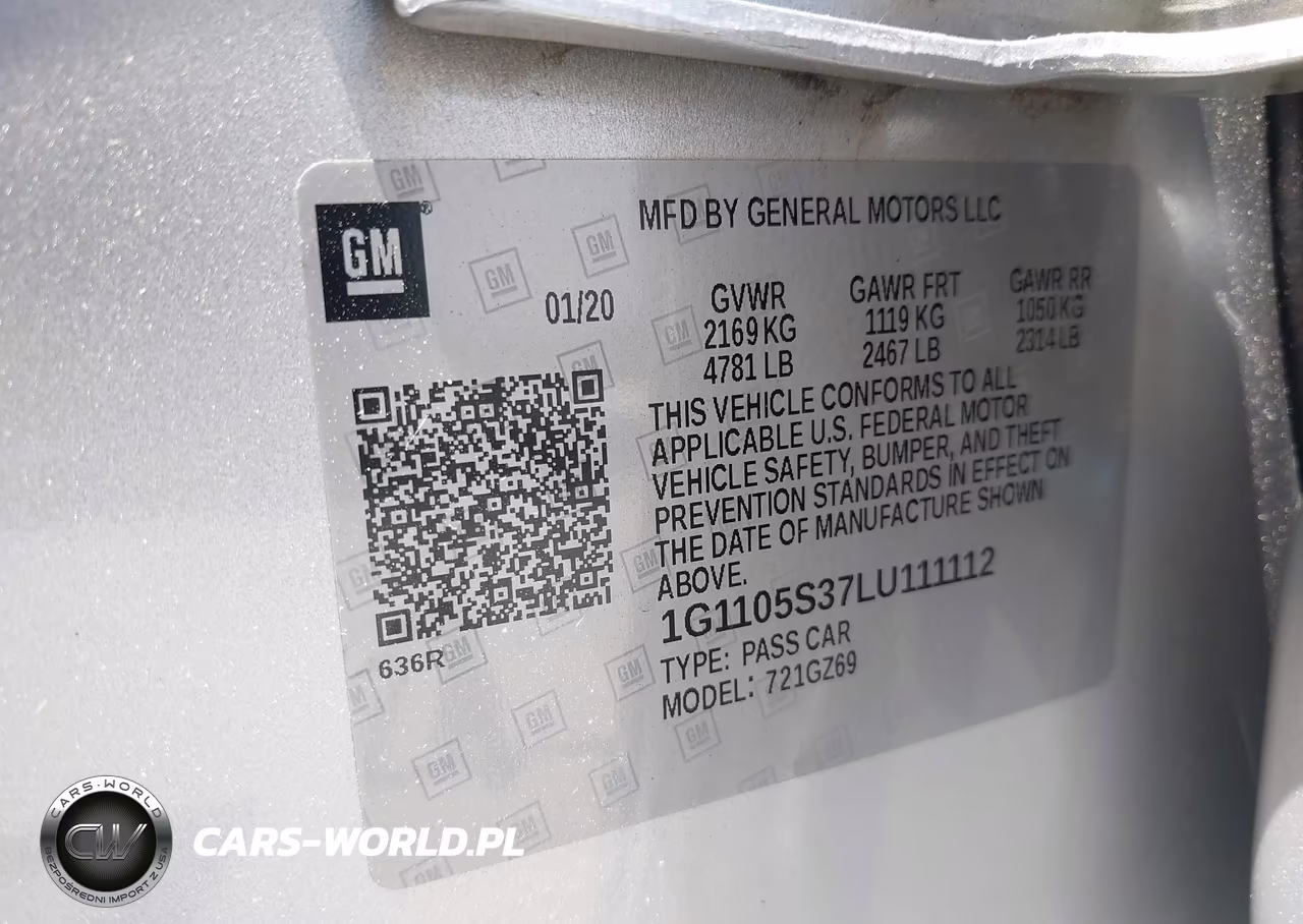 2020 Chevrolet Impala Fwd Premier VIN:1G1105S37LU111112 - 9