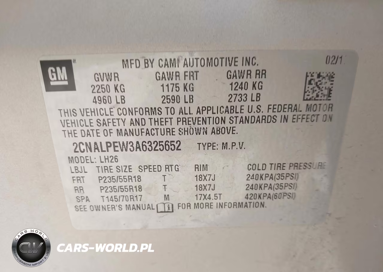 2010 Chevrolet Equinox Lt VIN:2CNALPEW3A6325652 - 9