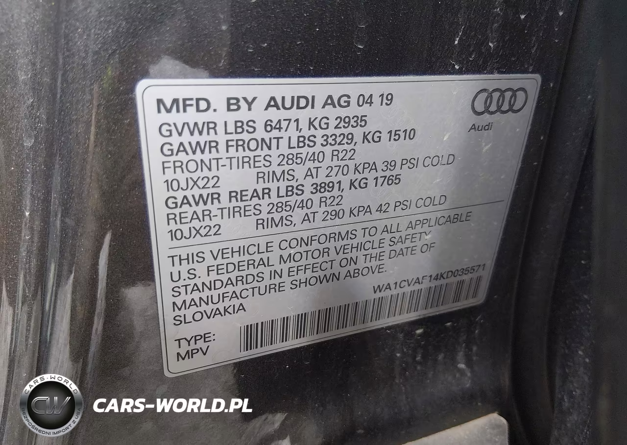 2019 Audi Q8 55 Premium VIN:WA1CVAF14KD035571 - 9