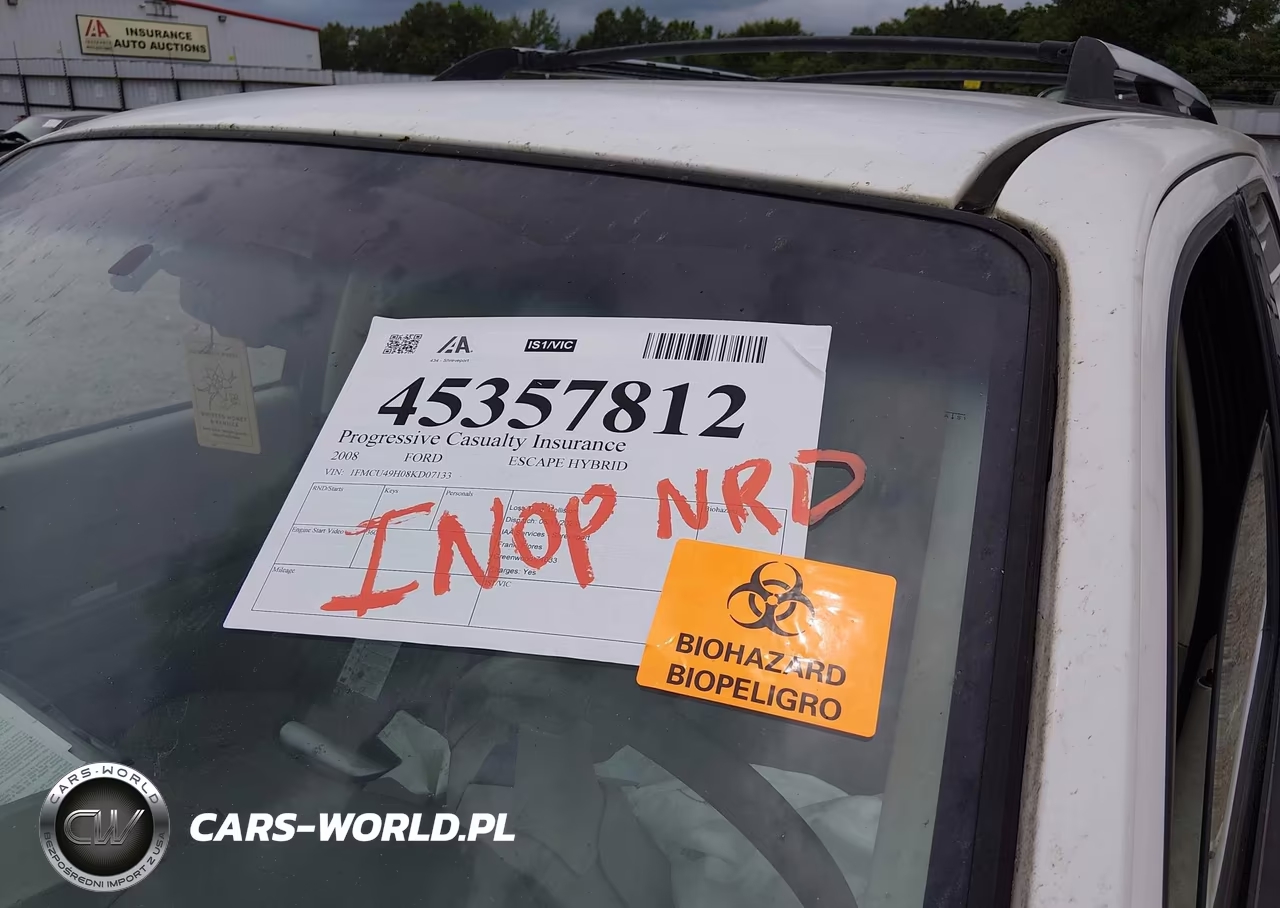 2008 Ford Escape Hybrid VIN:1FMCU49H08KD07133 - 7