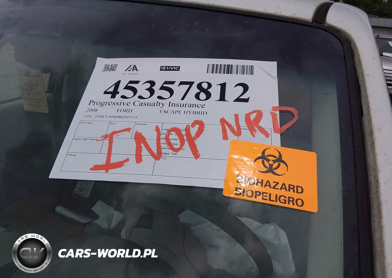2008 Ford Escape Hybrid VIN:1FMCU49H08KD07133 - 8