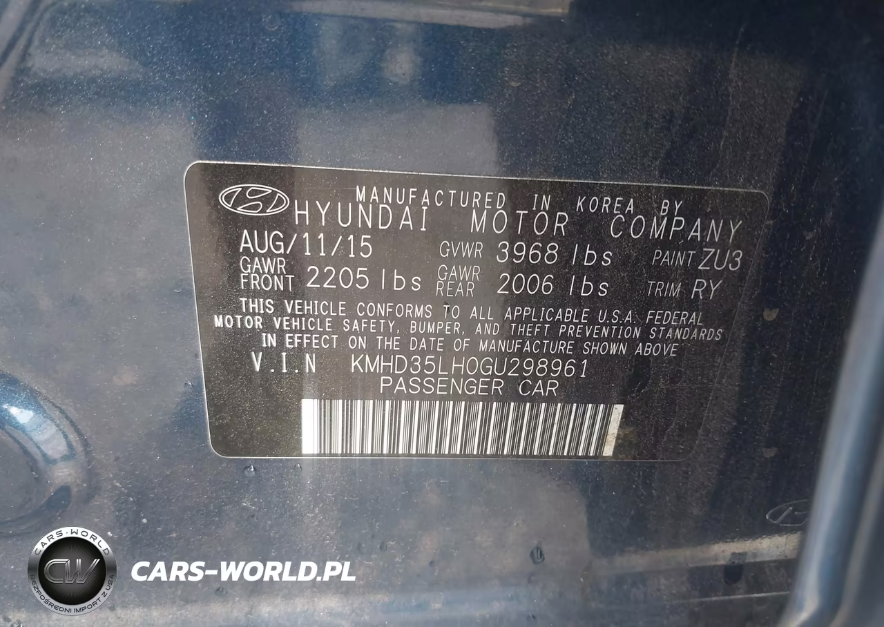 2016 Hyundai Elantra Gt VIN:KMHD35LH0GU298961 - 9