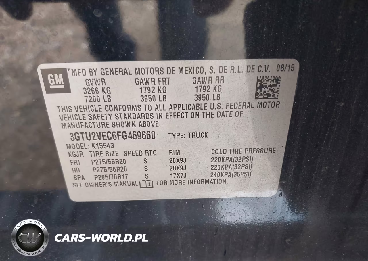 2015 GMC Sierra 1500 Slt VIN:3GTU2VEC6FG469660 - 9