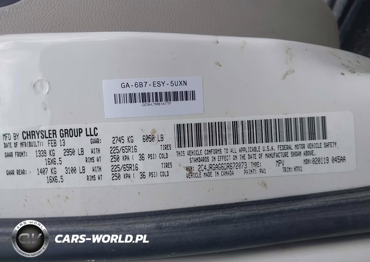 2013 Ram Cargo Tradesman VIN:2C4JRGAG6DR672073 - 9