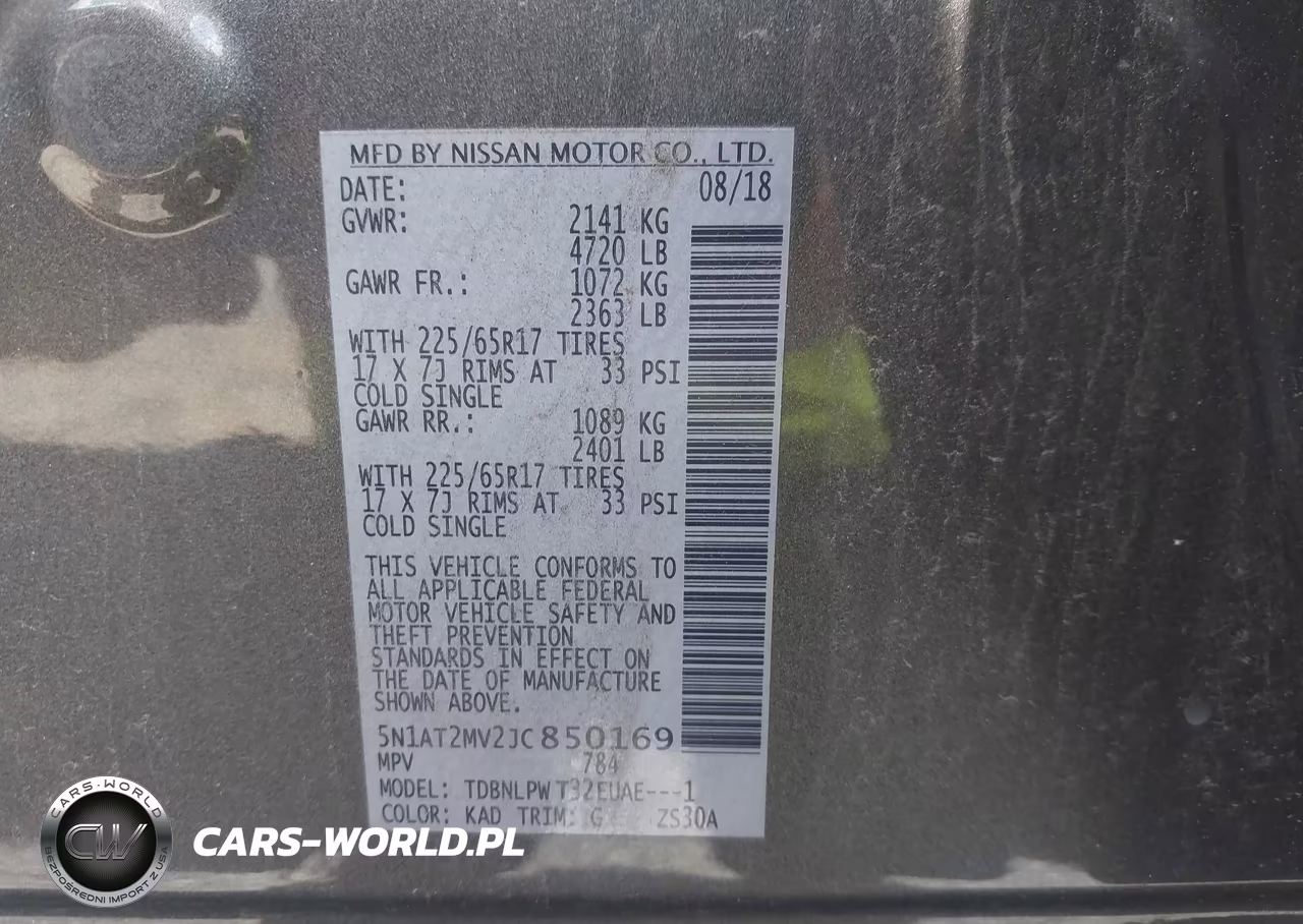 2018 Nissan Rogue S VIN:5N1AT2MV2JC850169 - 9