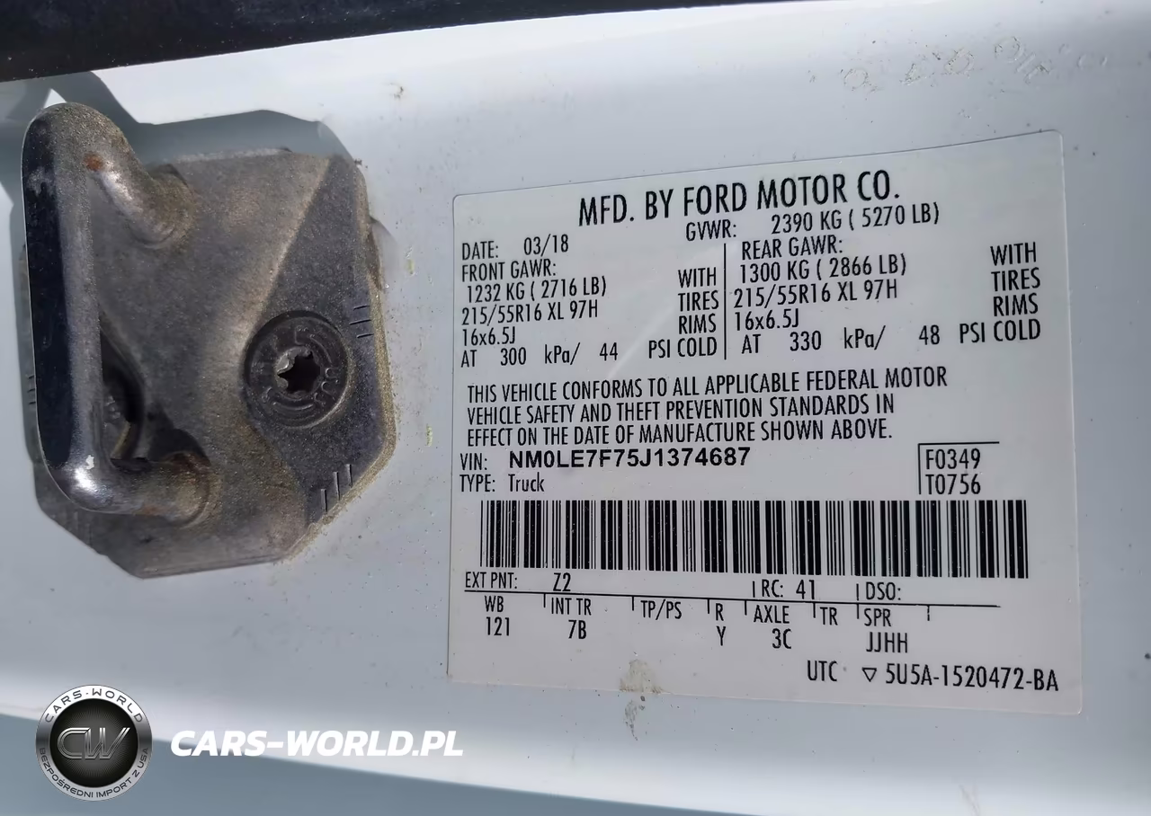 2018 Ford Transit Connect Xlt VIN:NM0LE7F75J1374687 - 9