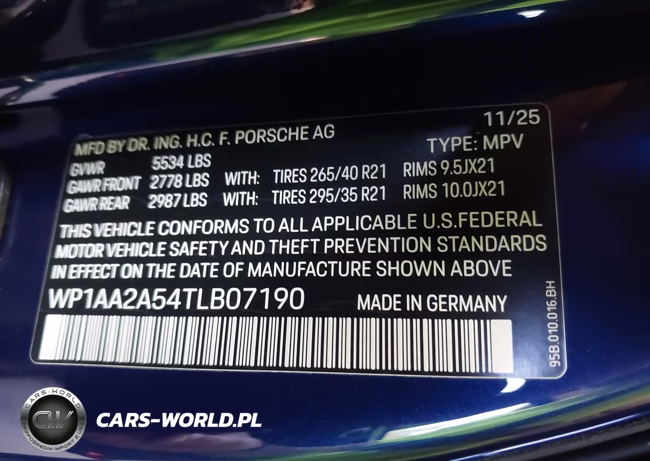 2026 Porsche Macan T VIN:WP1AA2A54TLB07190 - 9