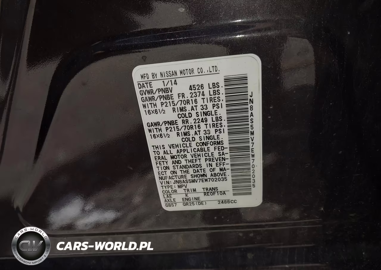2014 Nissan Rogue Select S VIN:JN8AS5MV7EW702035 - 9
