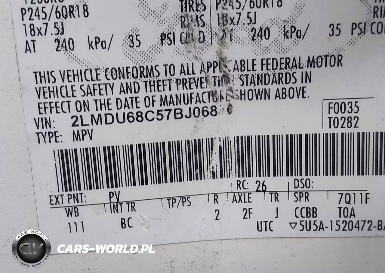 2007 Lincoln Mkx VIN:2LMDU68C57BJ06850 - 9