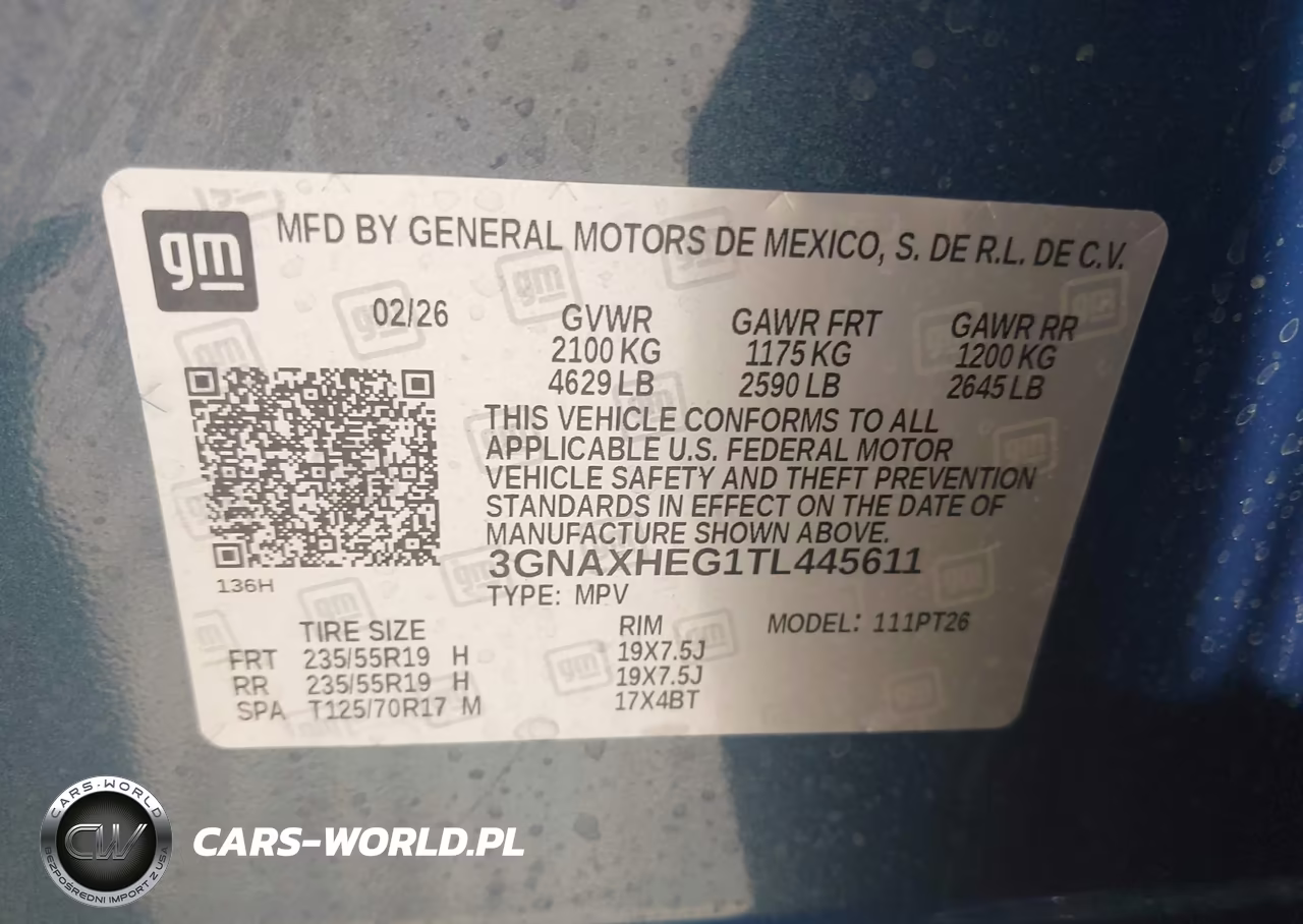 2026 Chevrolet Equinox Fwd Lt VIN:3GNAXHEG1TL445611 - 9