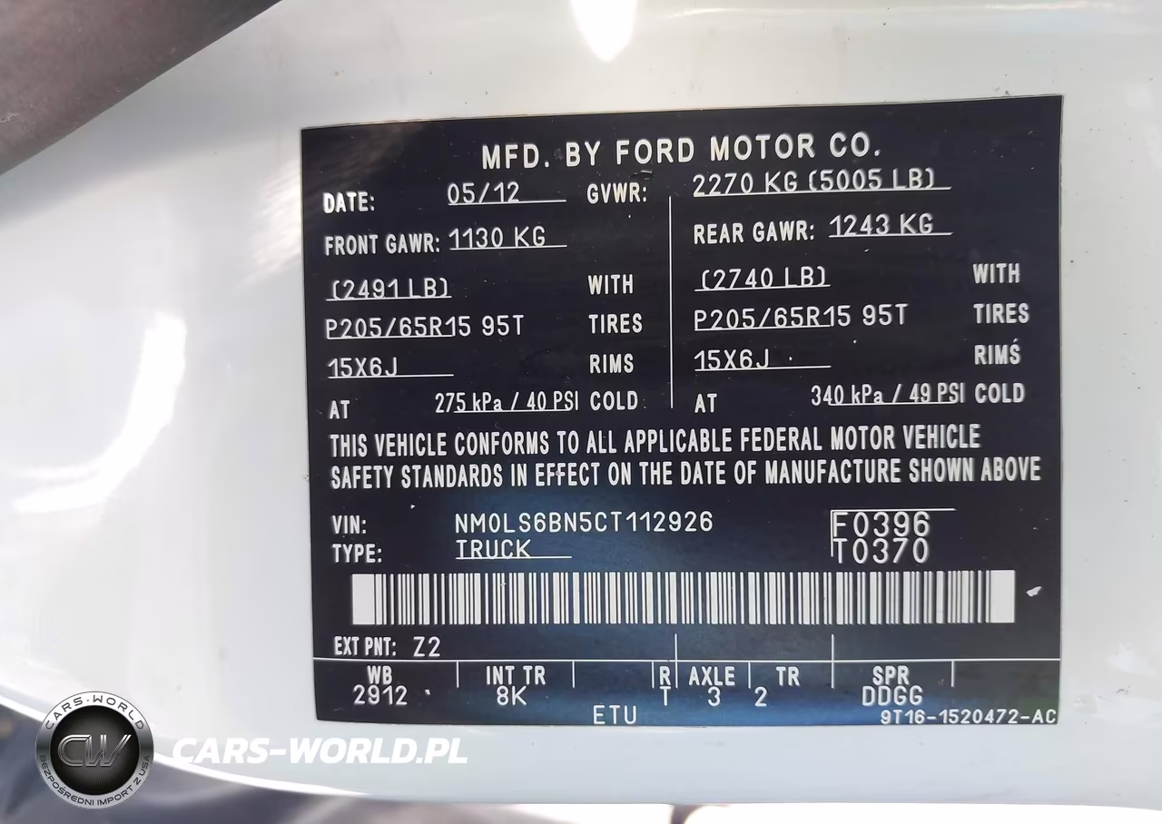 2012 Ford Transit Connect Xlt VIN:NM0LS6BN5CT112926 - 9