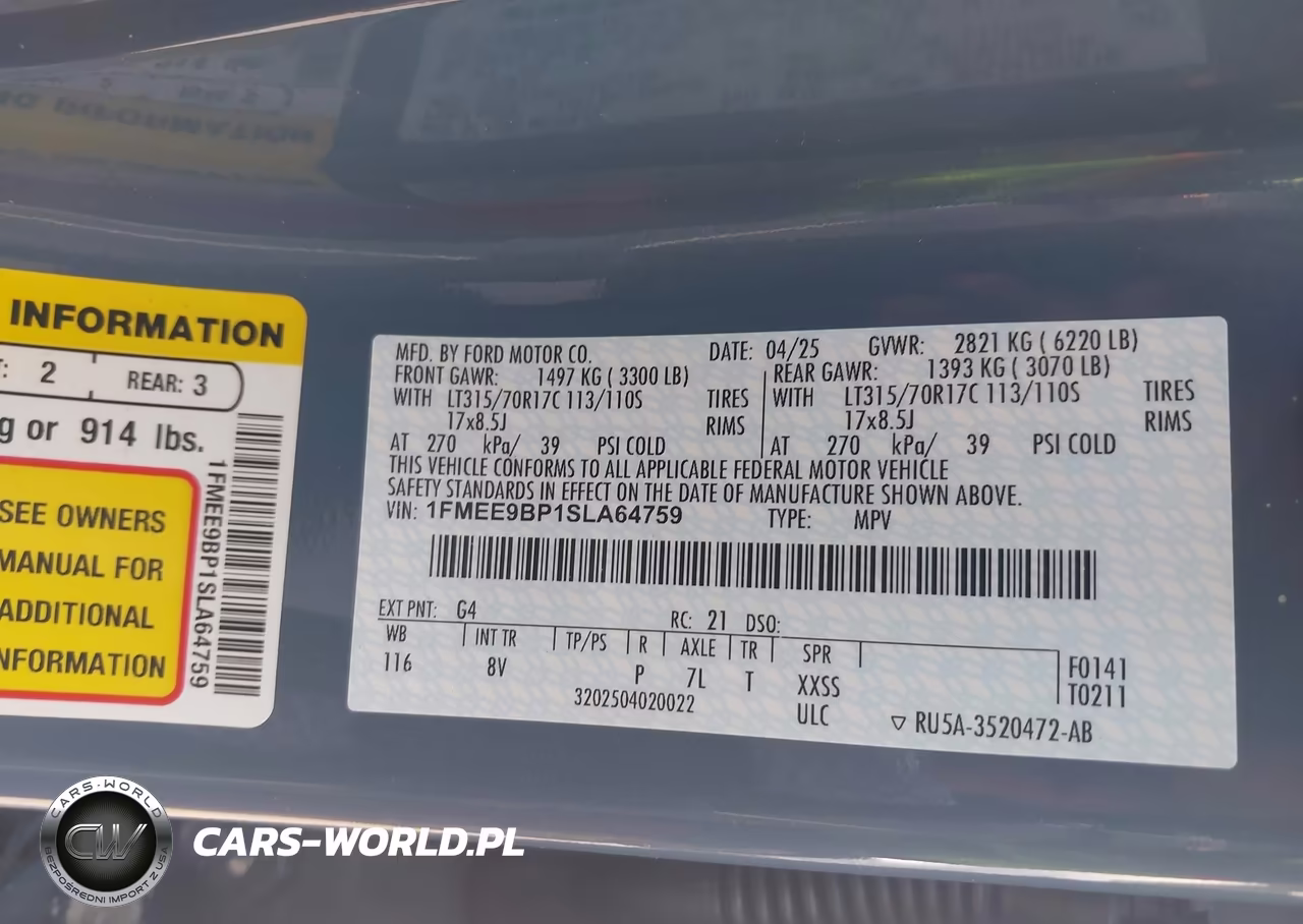 2025 Ford Bronco Badlands VIN:1FMEE9BP1SLA64759 - 9