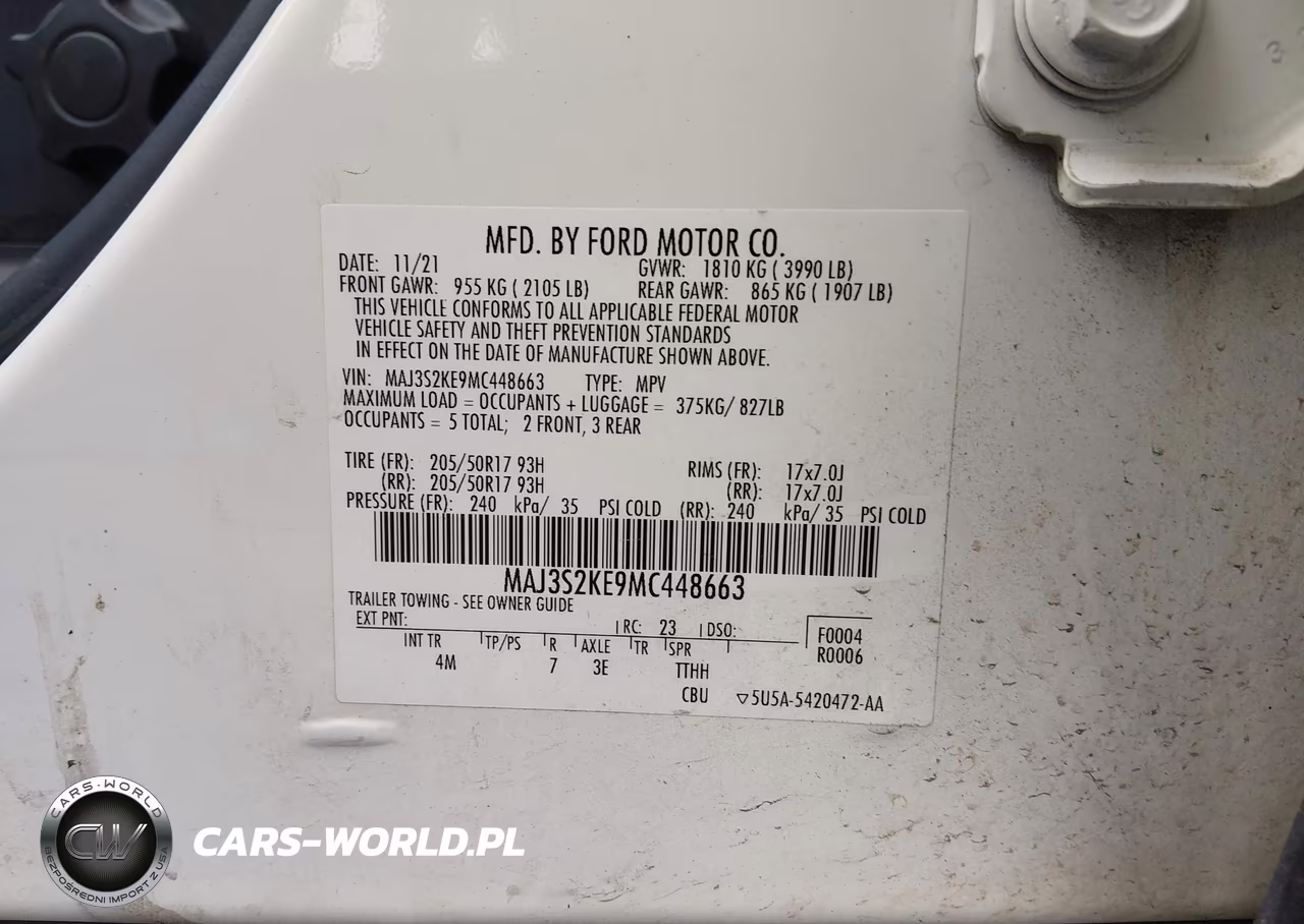 2021 Ford Ecosport Titanium VIN:MAJ3S2KE9MC448663 - 9