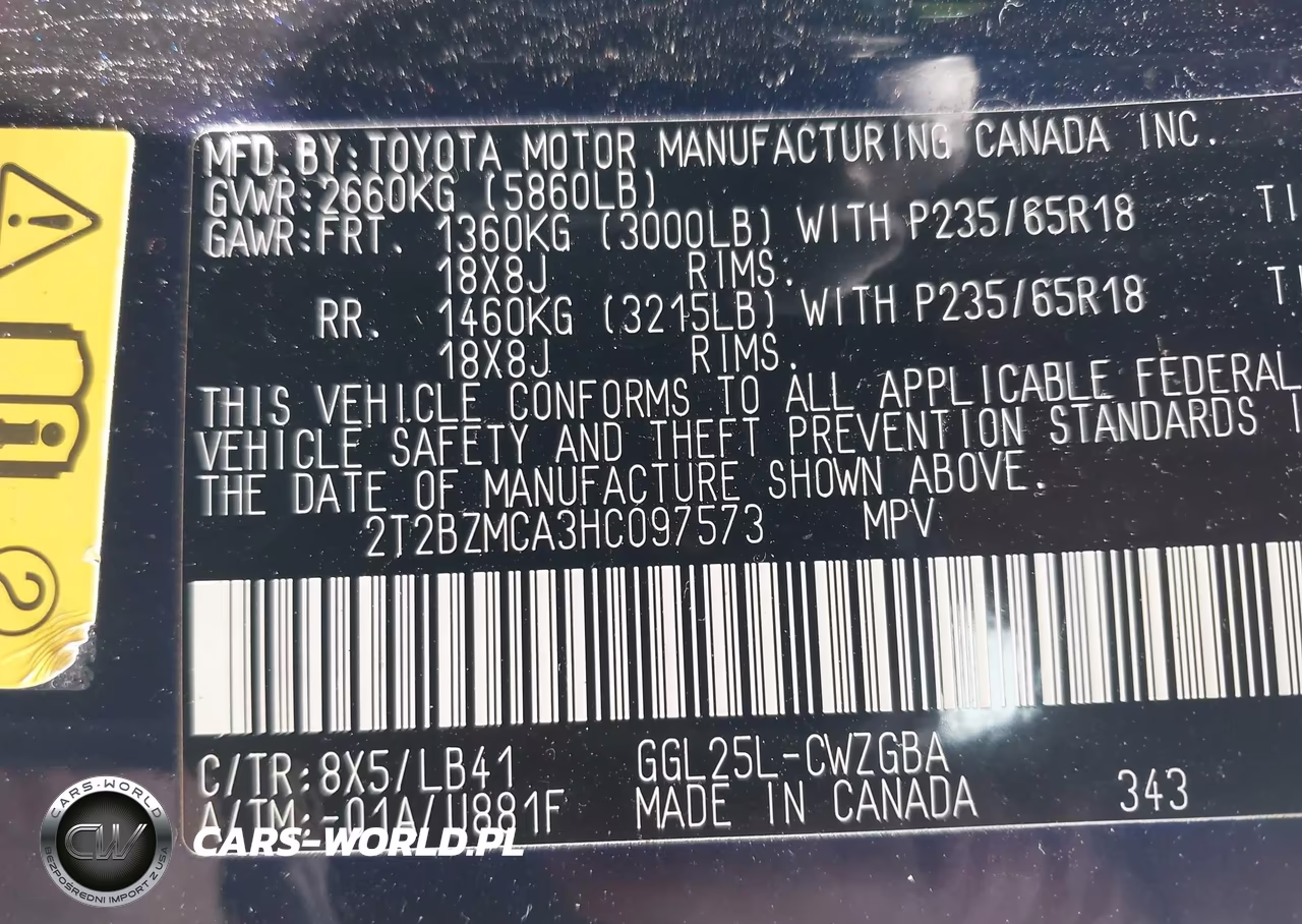 2017 Lexus Rx 350 VIN:2T2BZMCA3HC097573 - 9