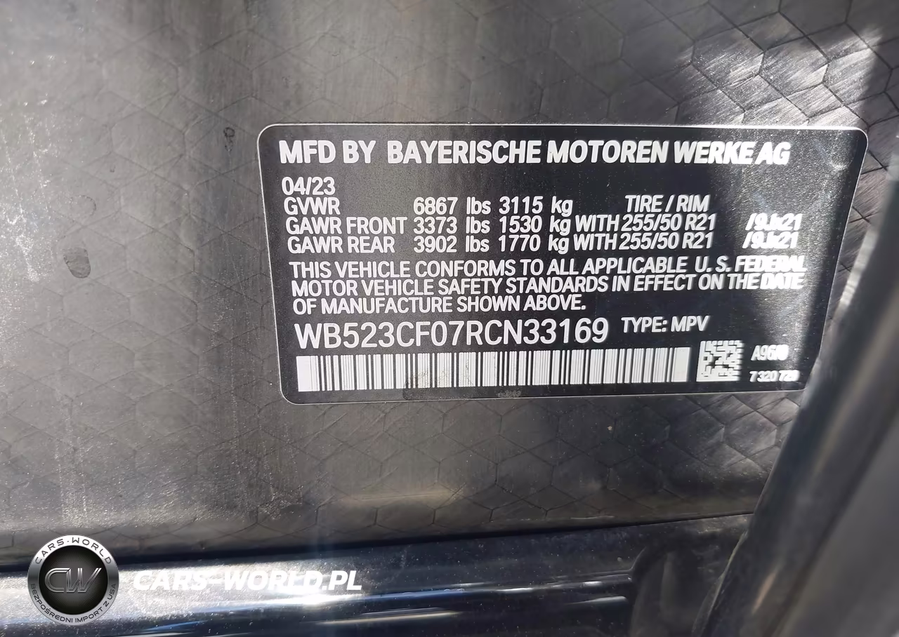 2024 BMW Ix xDrive50 VIN:WB523CF07RCN33169 - 9