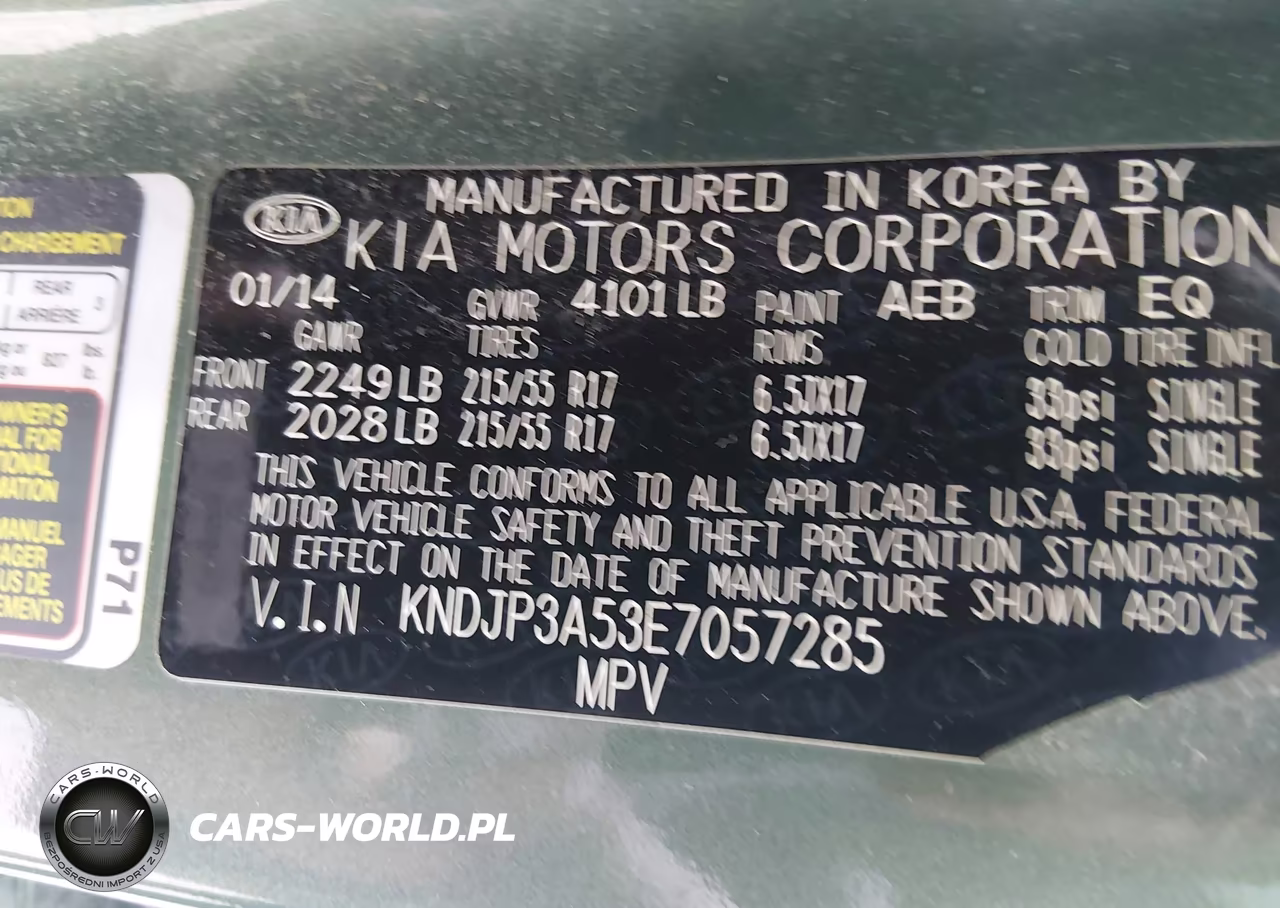 2014 Kia Soul + VIN:KNDJP3A53E7057285 - 9
