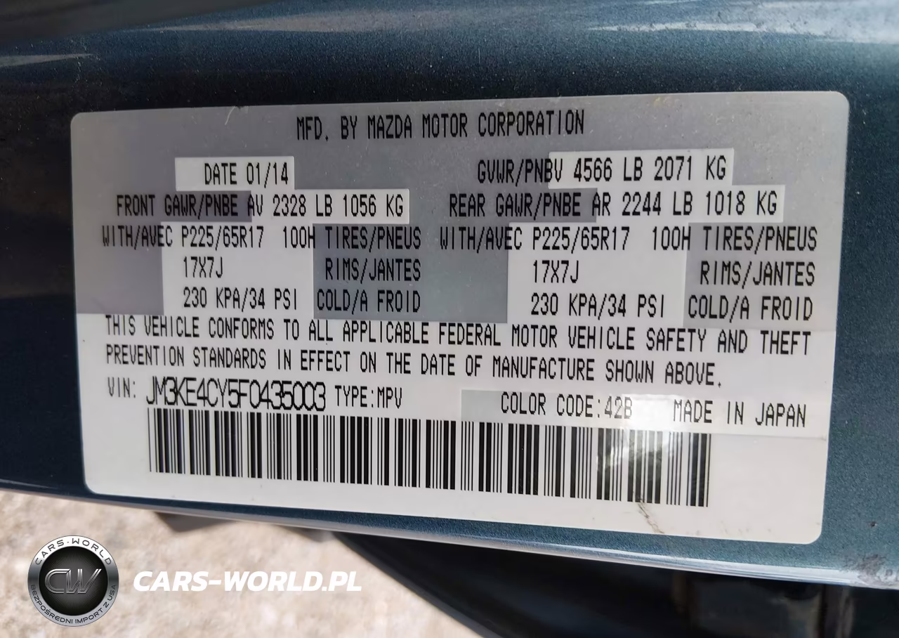 2015 Mazda Cx-5 Touring VIN:JM3KE4CY5F0435003 - 9