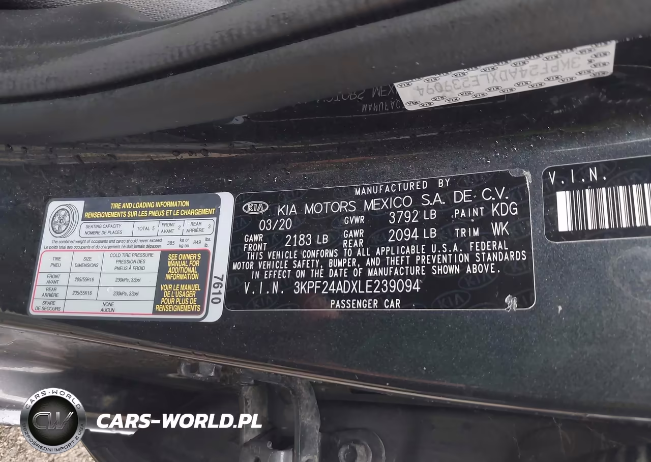 2020 Kia Forte Lxs VIN:3KPF24ADXLE239094 - 9