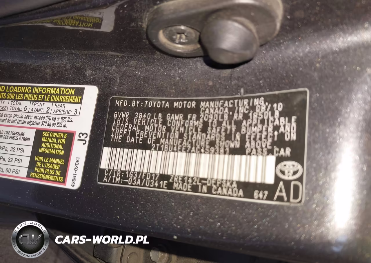 2010 Toyota Corolla S VIN:2T1BU4EE7AC459381 - 9