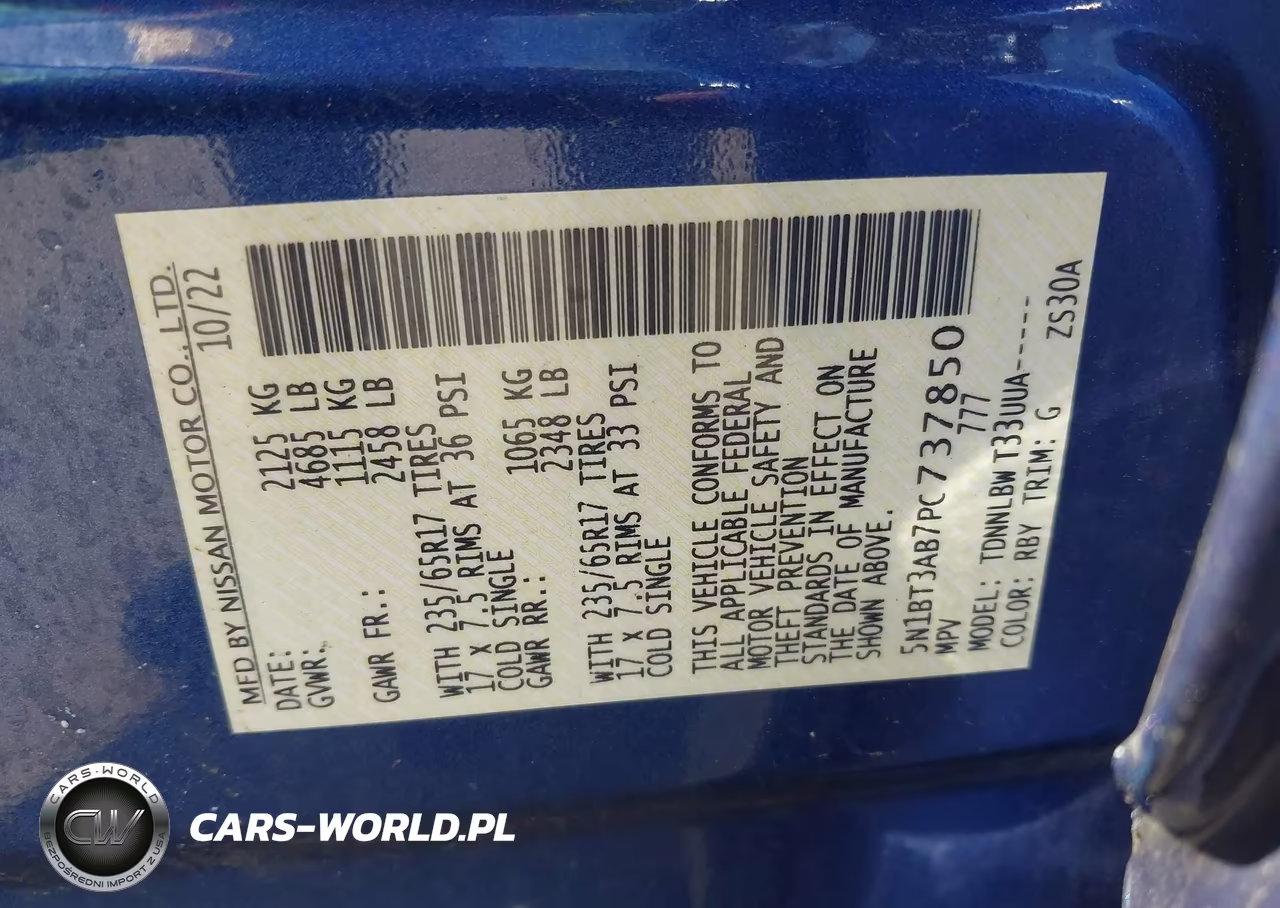 2023 Nissan Rogue S Intelligent Awd VIN:5N1BT3AB7PC737850 - 9