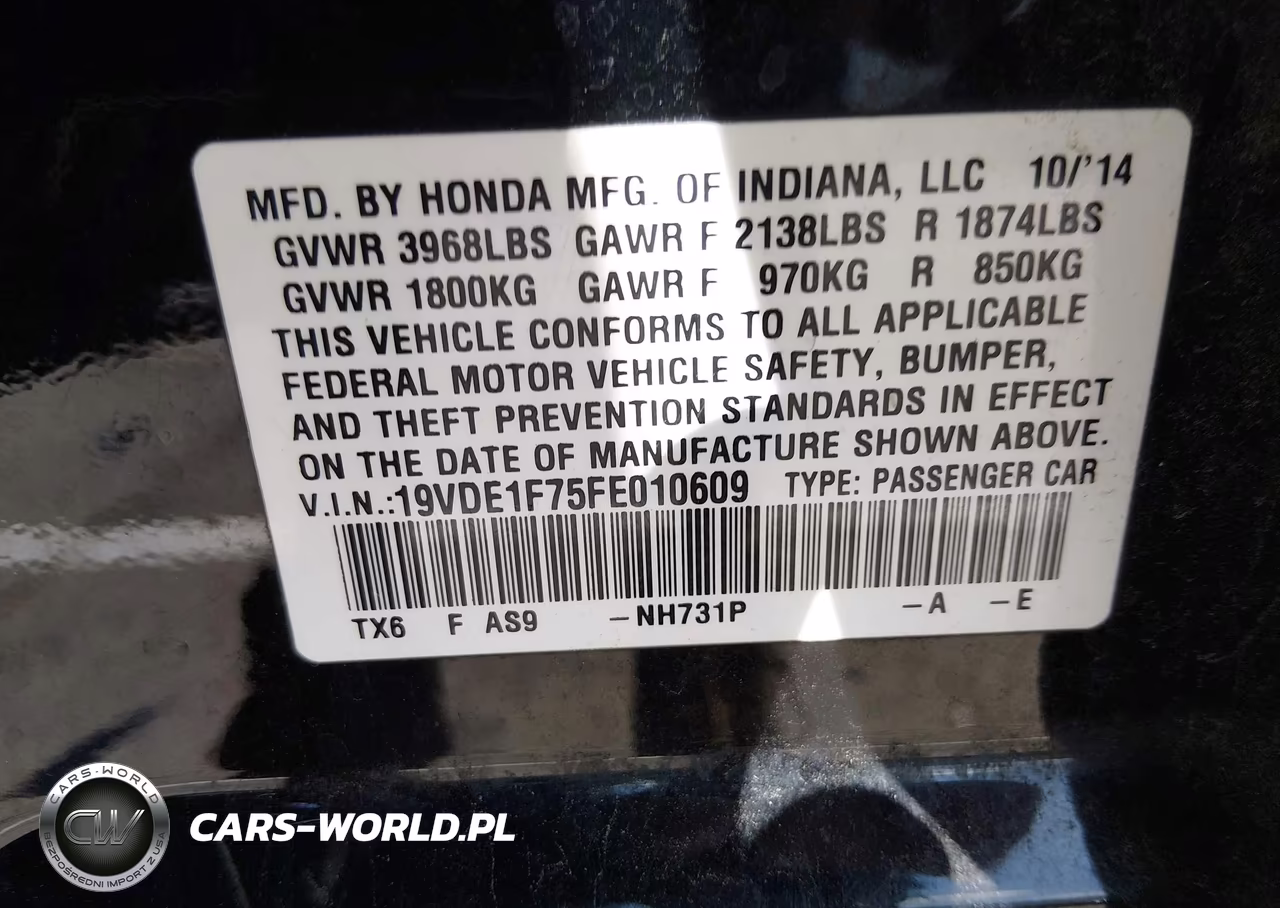 2015 Acura Ilx 2.0L VIN:19VDE1F75FE010609 - 9