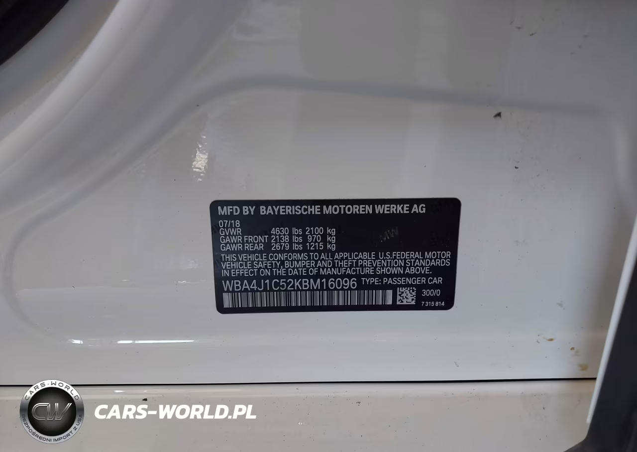 2019 BMW 430I Gran Coupe VIN:WBA4J1C52KBM16096 - 9