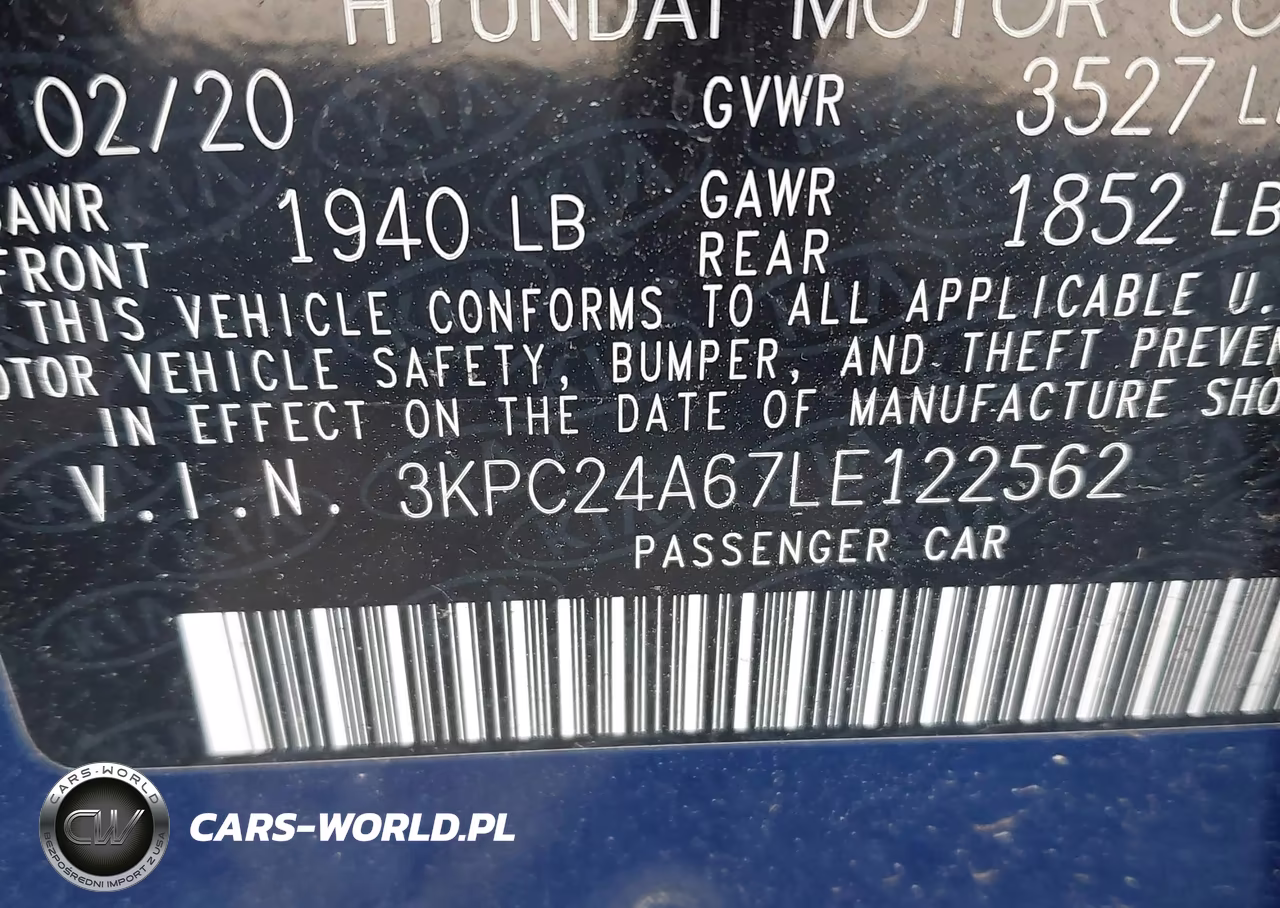 2020 Hyundai Accent Se VIN:3KPC24A67LE122562 - 9