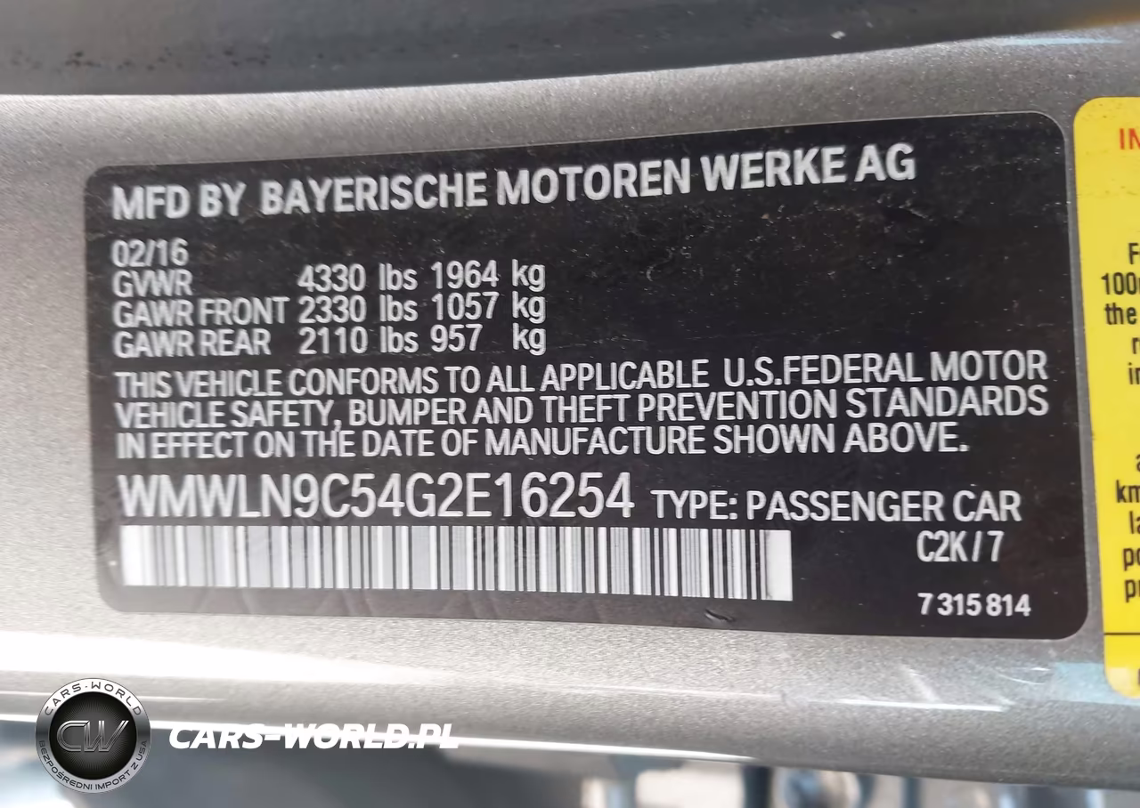 2016 Mini Clubman Cooper S VIN:WMWLN9C54G2E16254 - 9