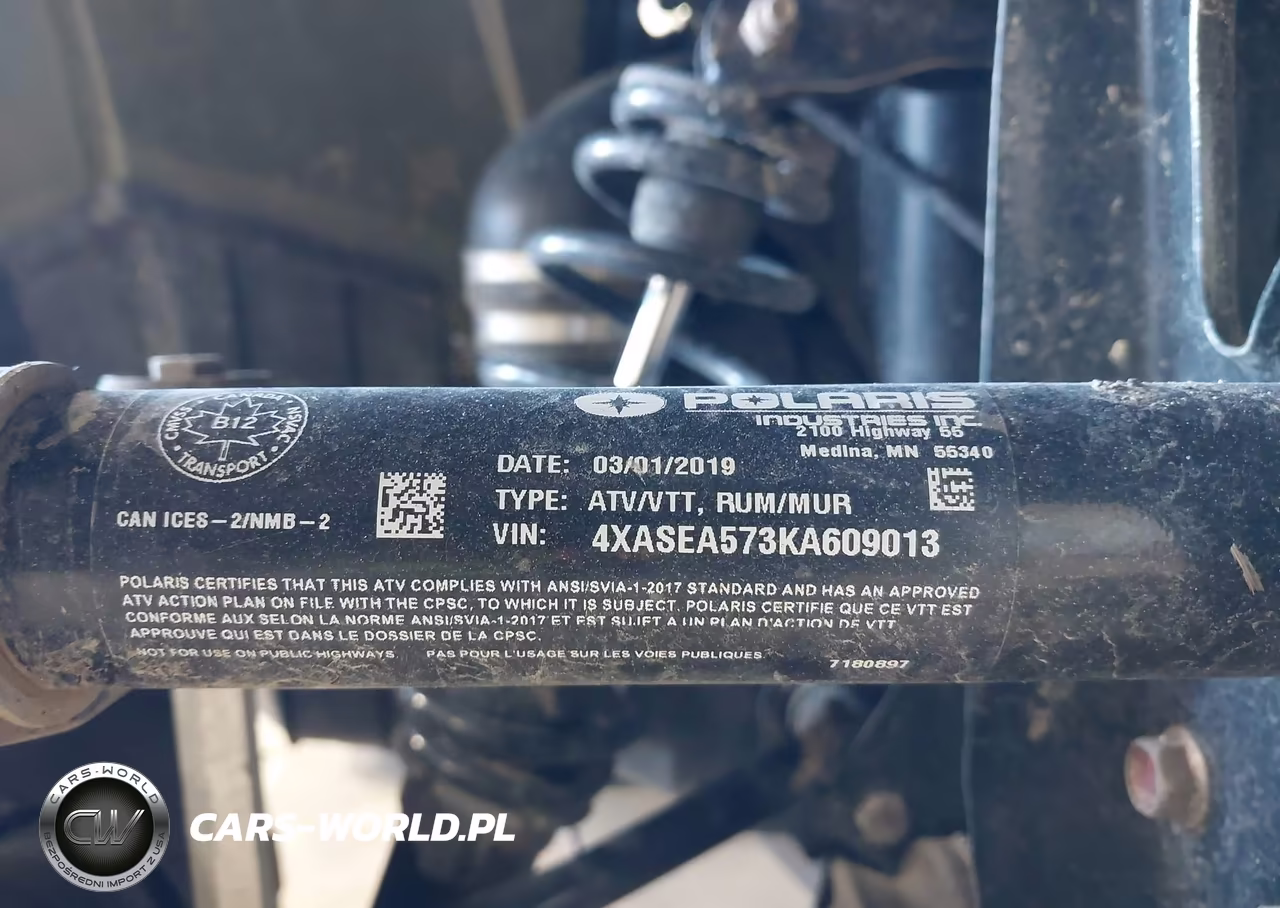2019 Polaris Sportsman 570 VIN:4XASEA573KA609013 - 10