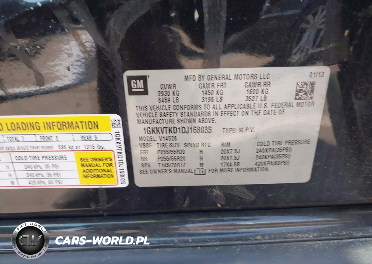 2013 GMC Acadia Denali VIN:1GKKVTKD1DJ168035 - 9