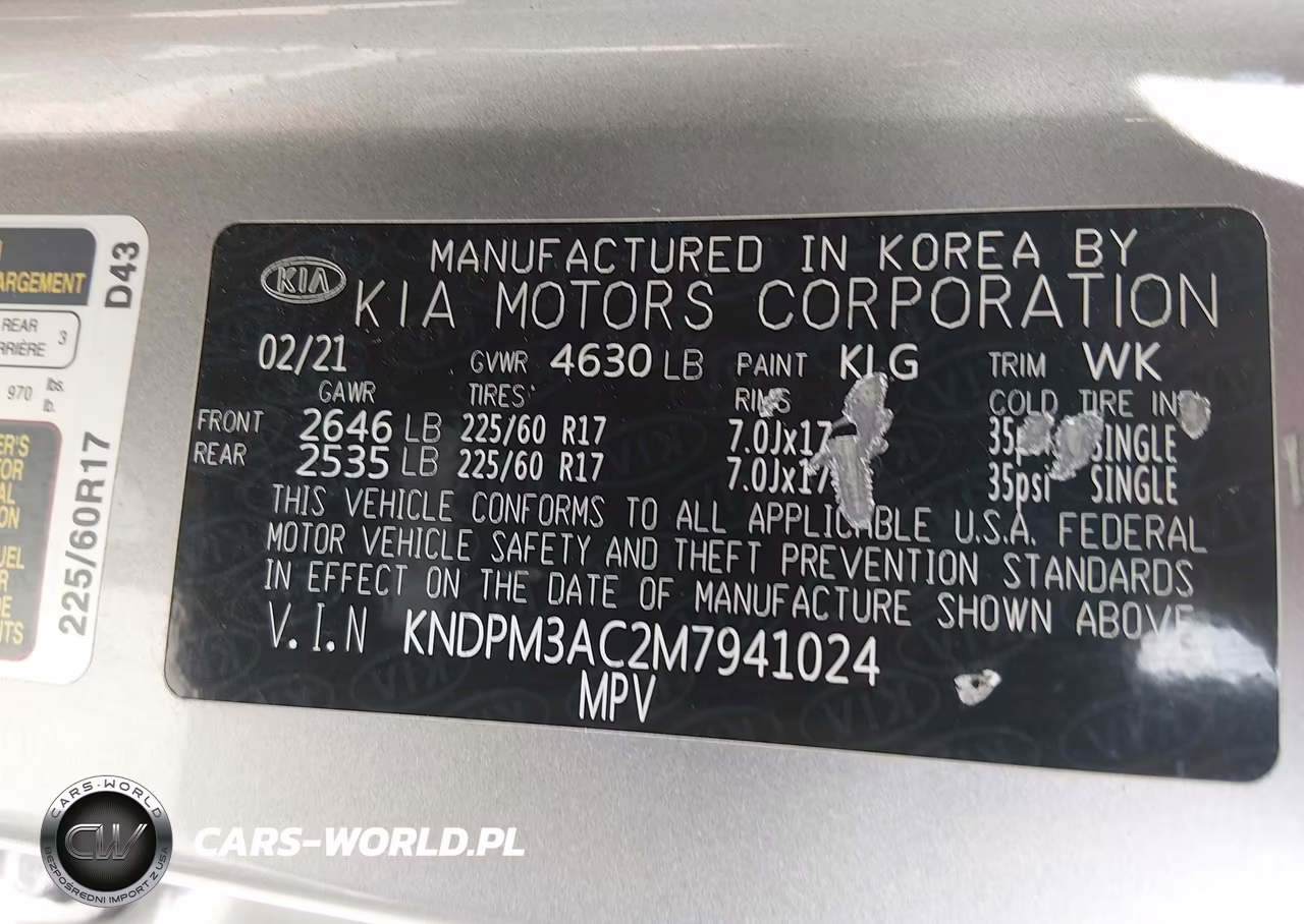 2021 Kia Sportage Lx VIN:KNDPM3AC2M7941024 - 9