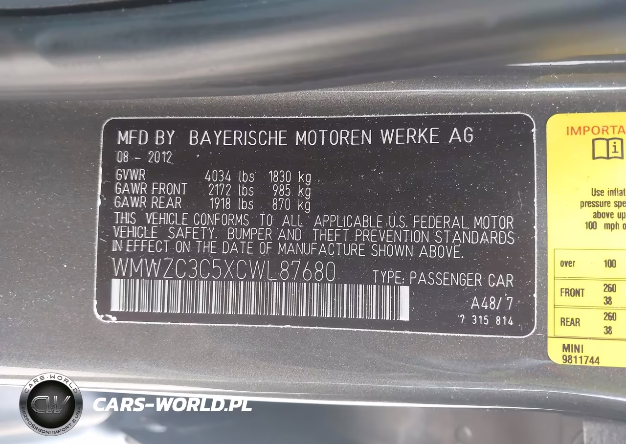 2012 Mini Cooper S Countryman VIN:WMWZC3C5XCWL87680 - 9