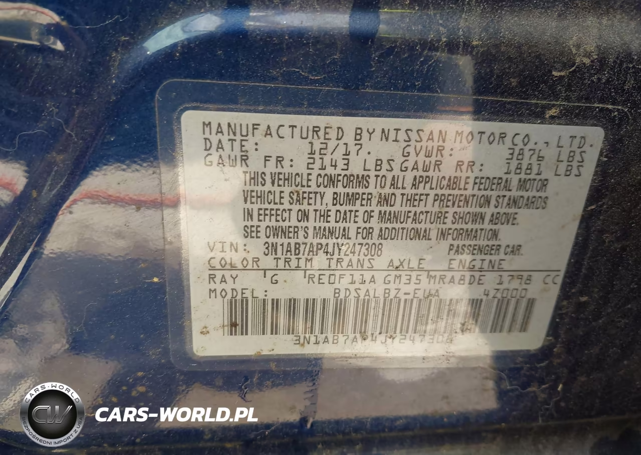 2018 Nissan Sentra S VIN:3N1AB7AP4JY247308 - 9