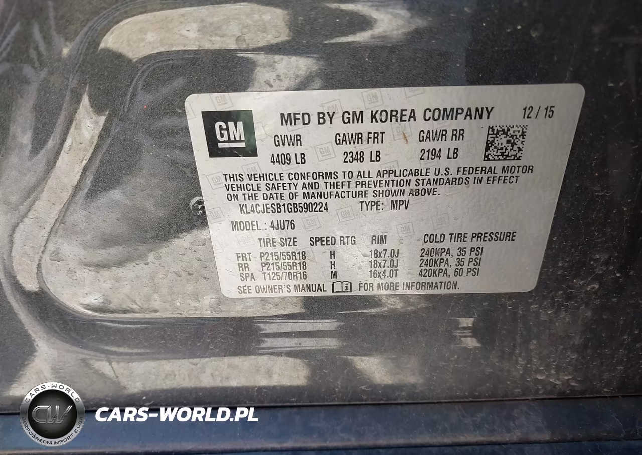 2016 Buick Encore VIN:KL4CJESB1GB590224 - 9