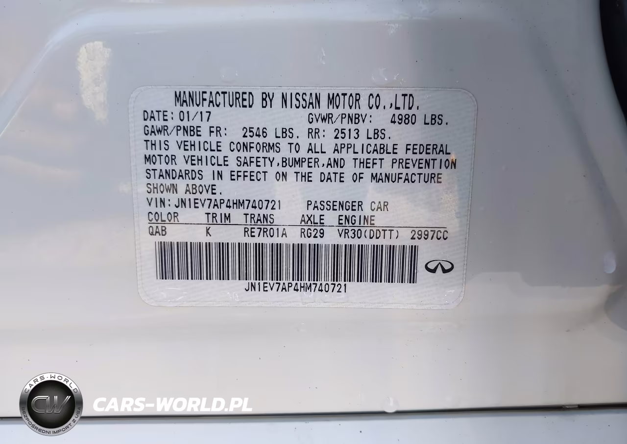2017 Infiniti Q50 3.0T Premium VIN:JN1EV7AP4HM740721 - 9