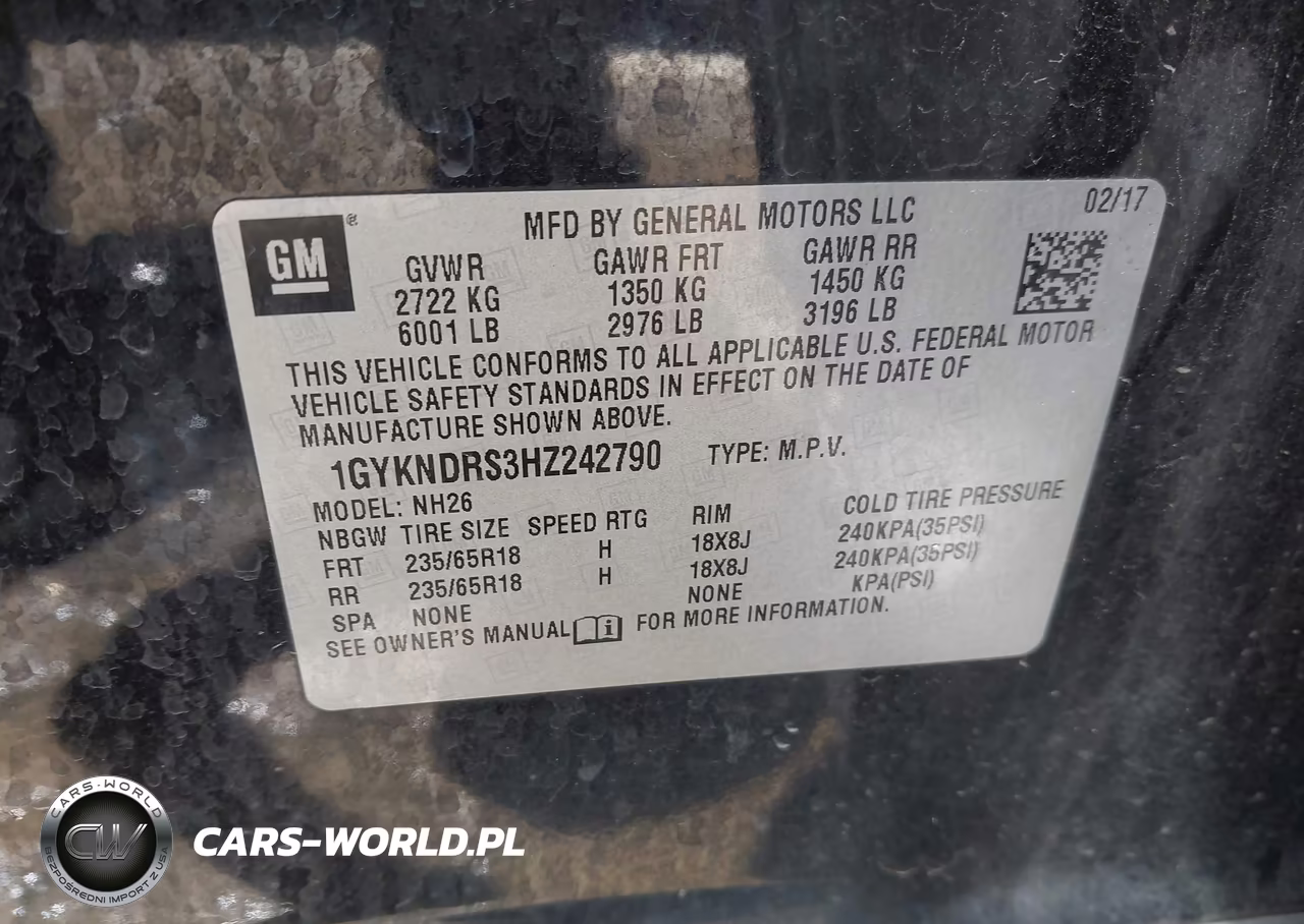 2017 Cadillac Xt5 Luxury VIN:1GYKNDRS3HZ242790 - 9
