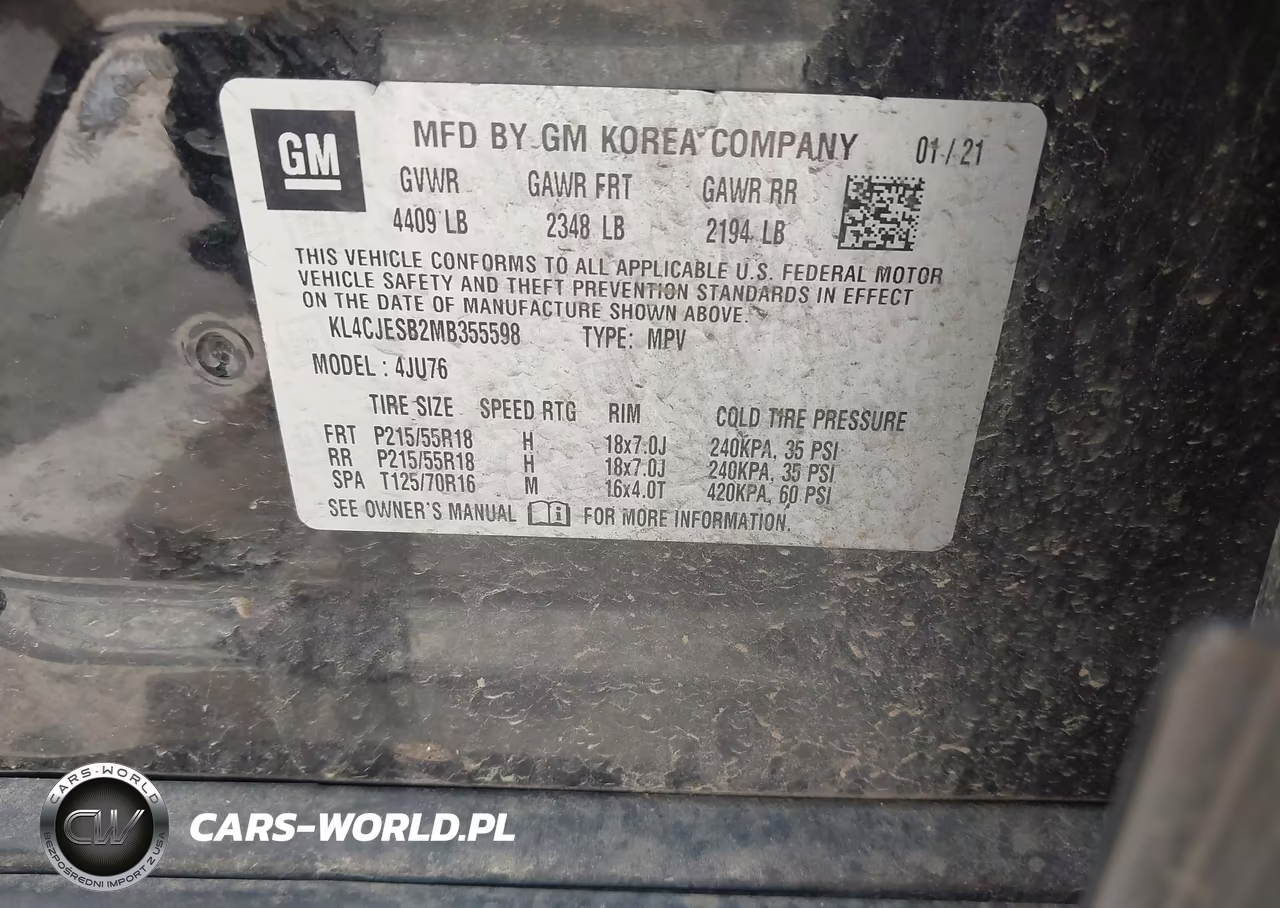 2021 Buick Encore Awd Preferred VIN:KL4CJESB2MB355598 - 9