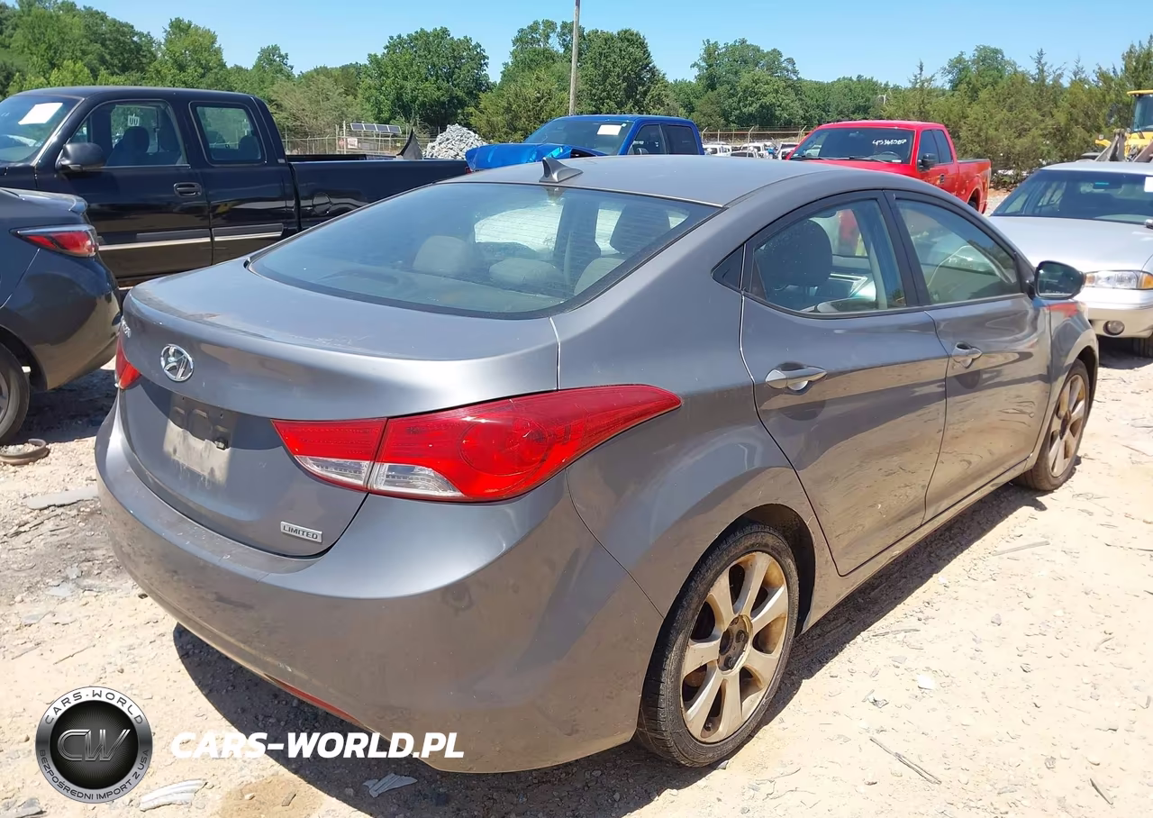 2012 Hyundai Elantra Limited VIN:5NPDH4AE9CH090803 - 4