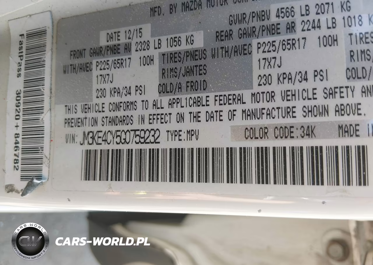 2016 Mazda Cx-5 Touring VIN:JM3KE4CY5G0759232 - 9