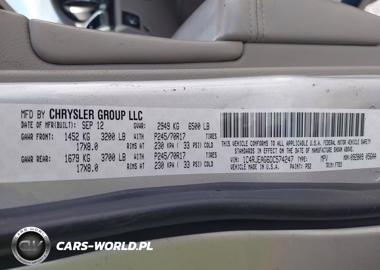 2013 Jeep Grand Cherokee Laredo VIN:1C4RJEAG6DC574247 - 9