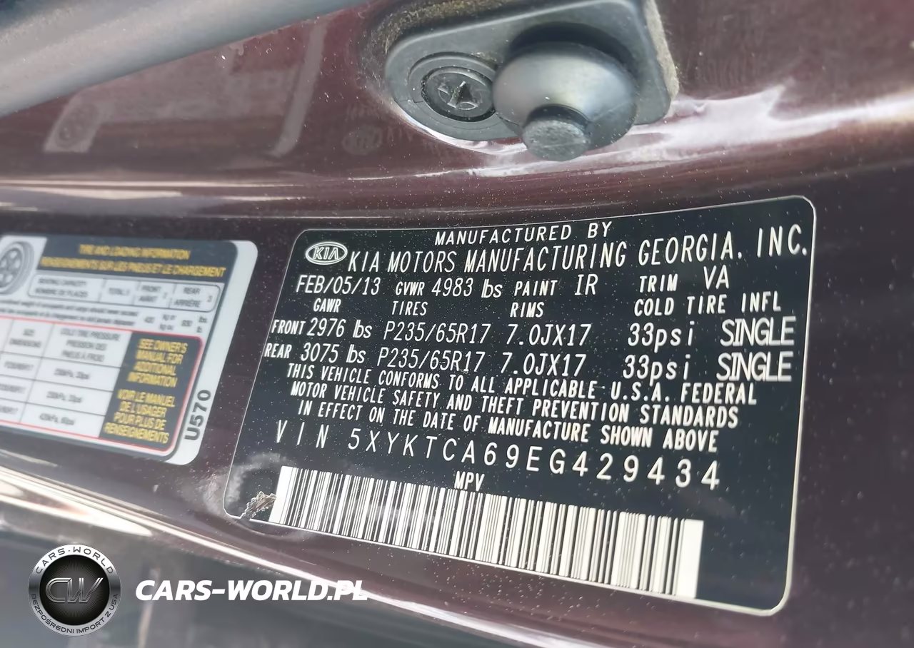 2014 Kia Sorento Lx VIN:5XYKTCA69EG429434 - 9