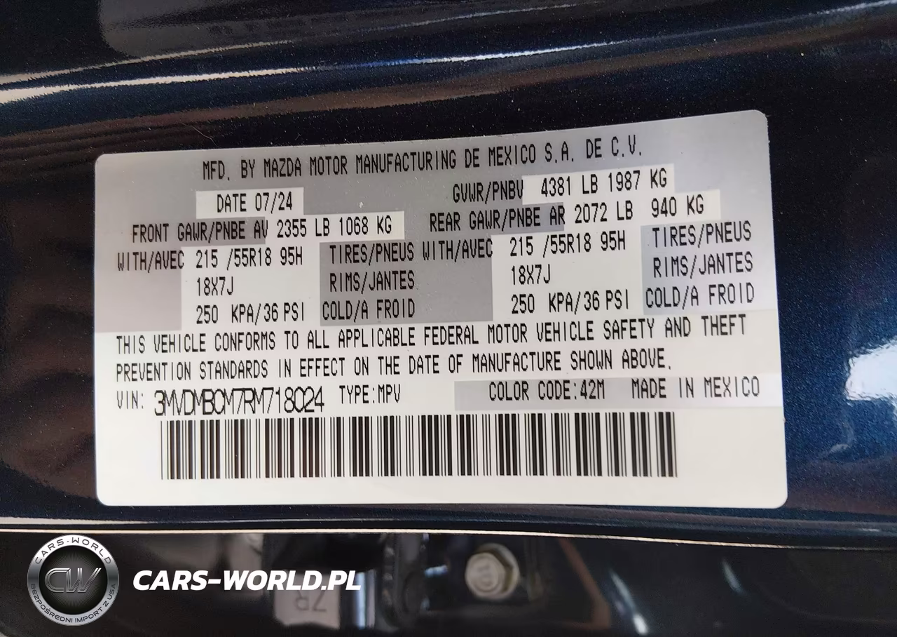2024 Mazda Cx-30 2.5 S Preferred Package VIN:3MVDMBCM7RM718024 - 9